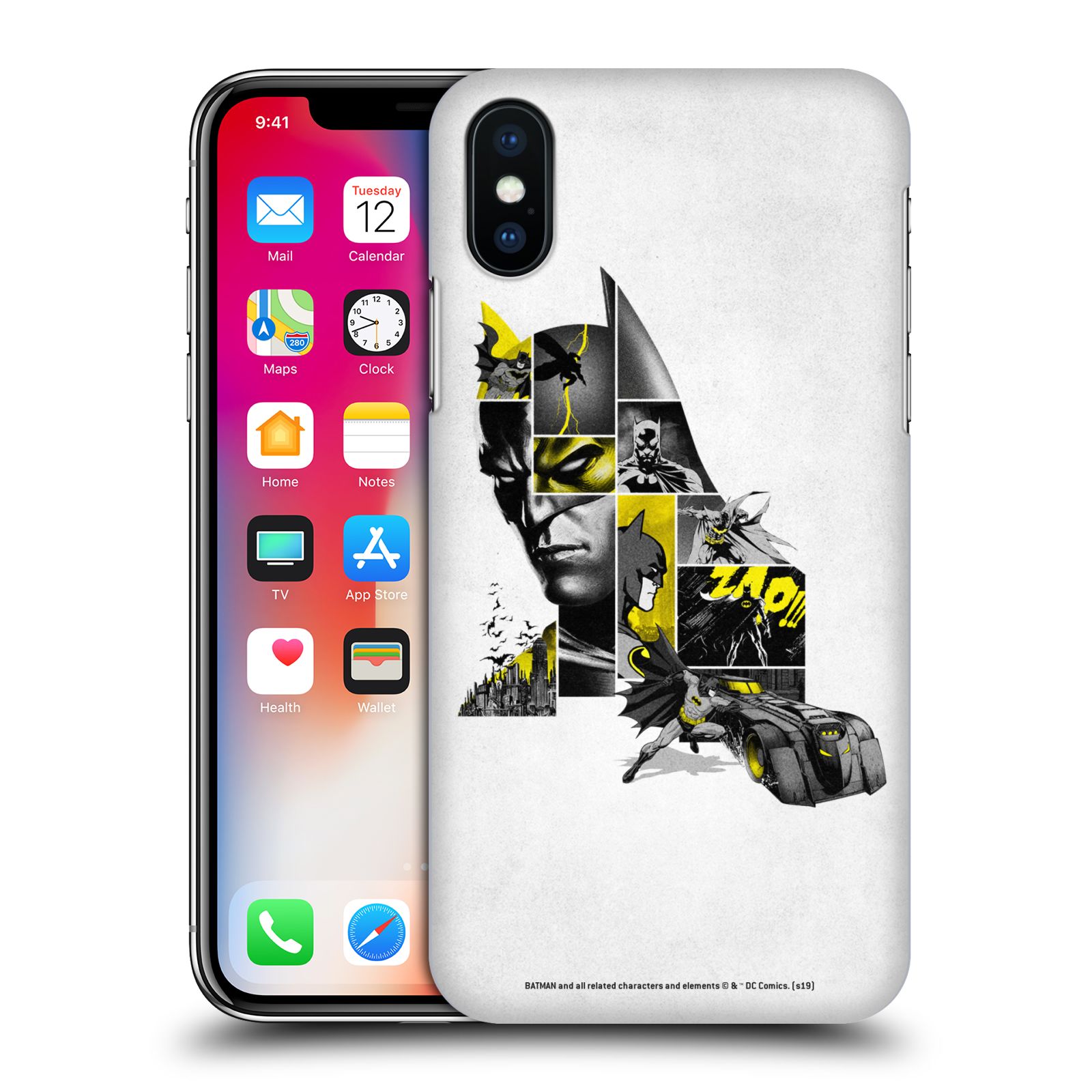 Zadní obal pro mobil Apple Iphone X / XS - HEAD CASE - Batman DC Komix - Koláž