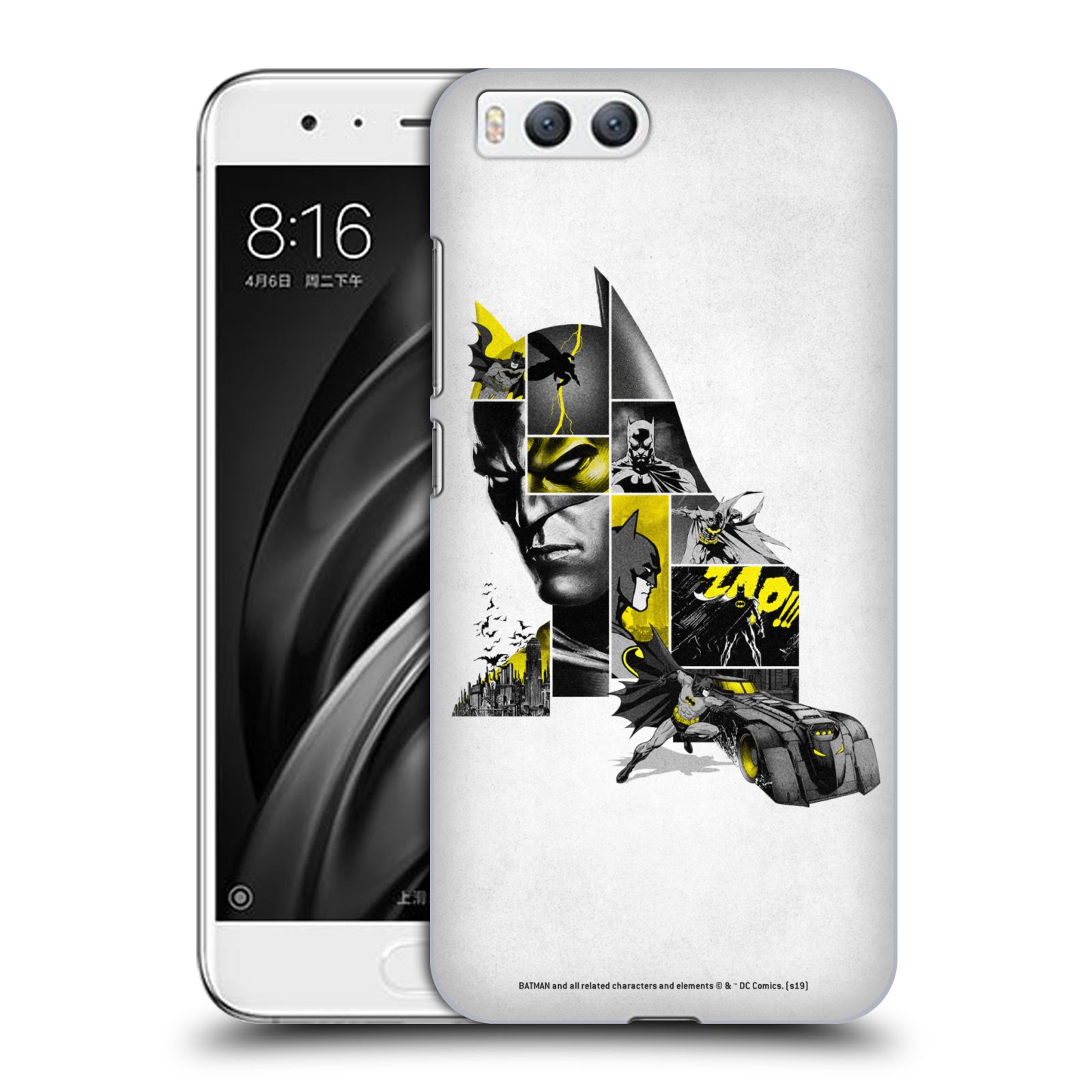 Pouzdro na mobil Xiaomi MI6 - HEAD CASE - DC komix Batman koláž