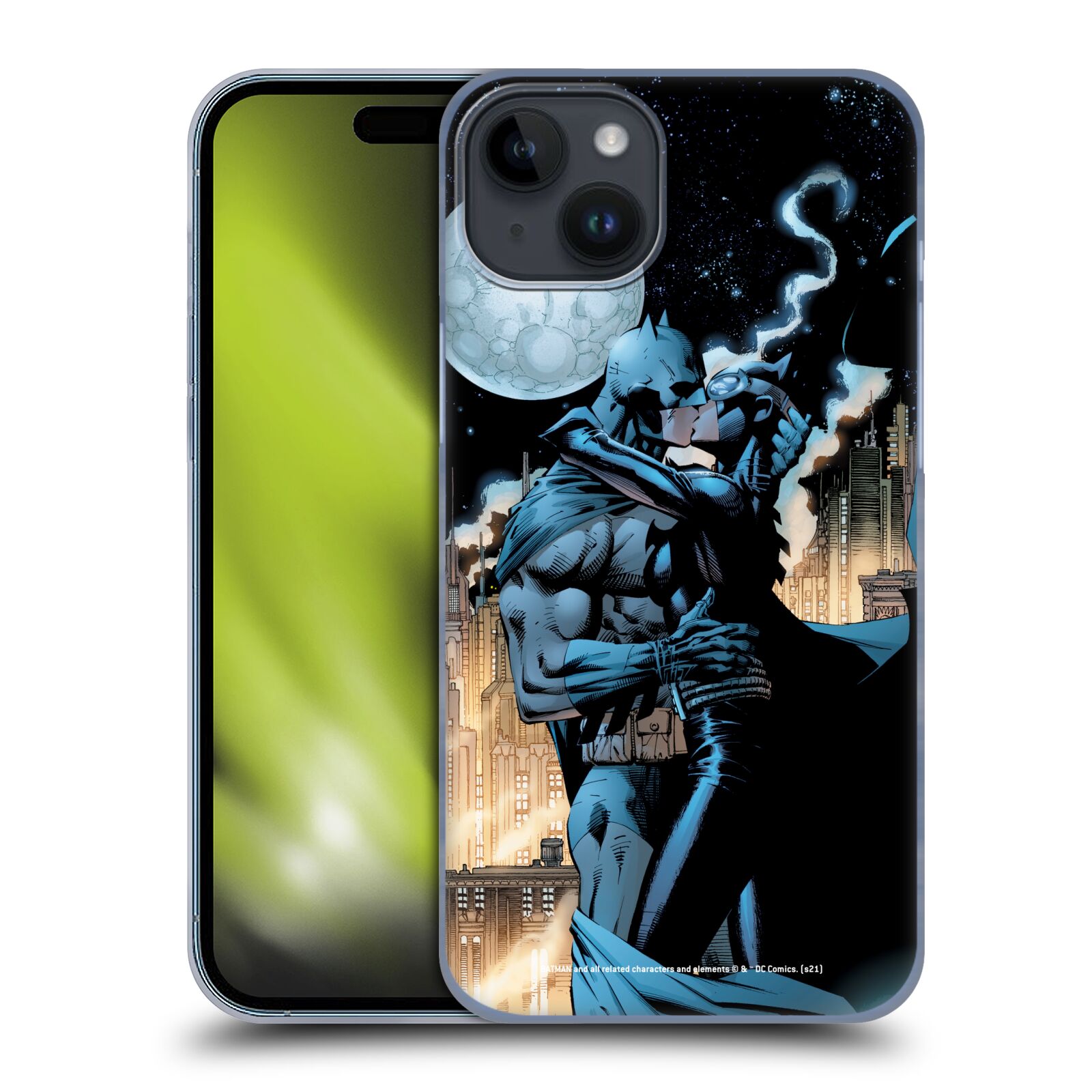 Plastový obal HEAD CASE na mobil Apple Iphone 15 PLUS  - DC Komix - Batman a kočičí žena