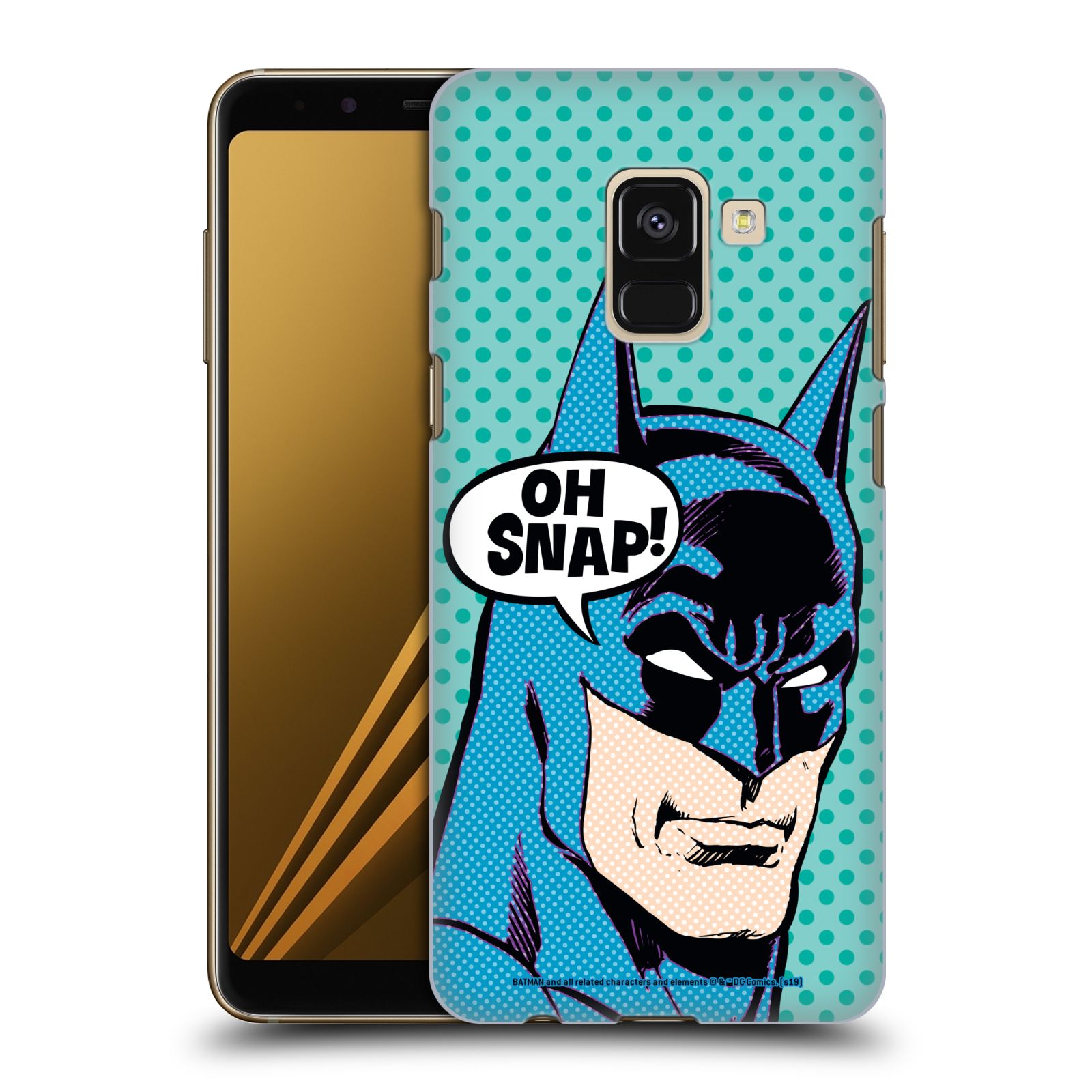 Pouzdro na mobil Samsung Galaxy A8+ 2018, A8 PLUS 2018 - HEAD CASE - DC komix Batman Pop Art tvář