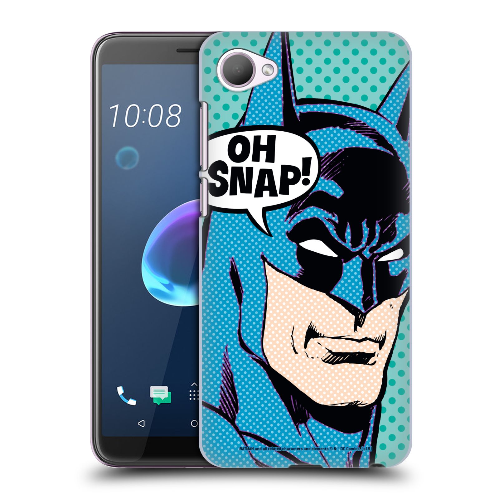 Pouzdro na mobil HTC Desire 12 / Desire 12 DUAL SIM - HEAD CASE - DC komix Batman Pop Art tvář