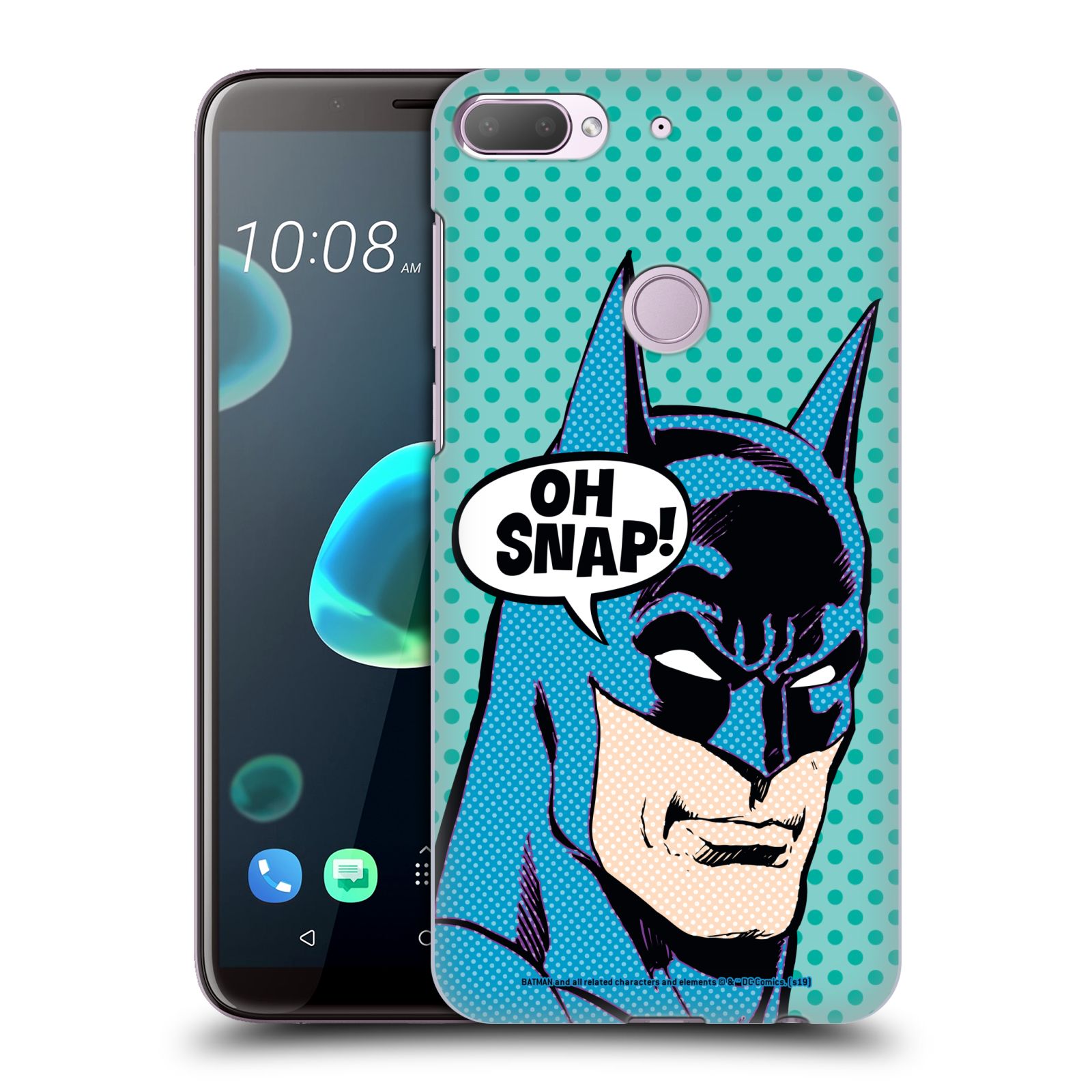 Pouzdro na mobil HTC Desire 12+ / Desire 12+ DUAL SIM - HEAD CASE - DC komix Batman Pop Art tvář