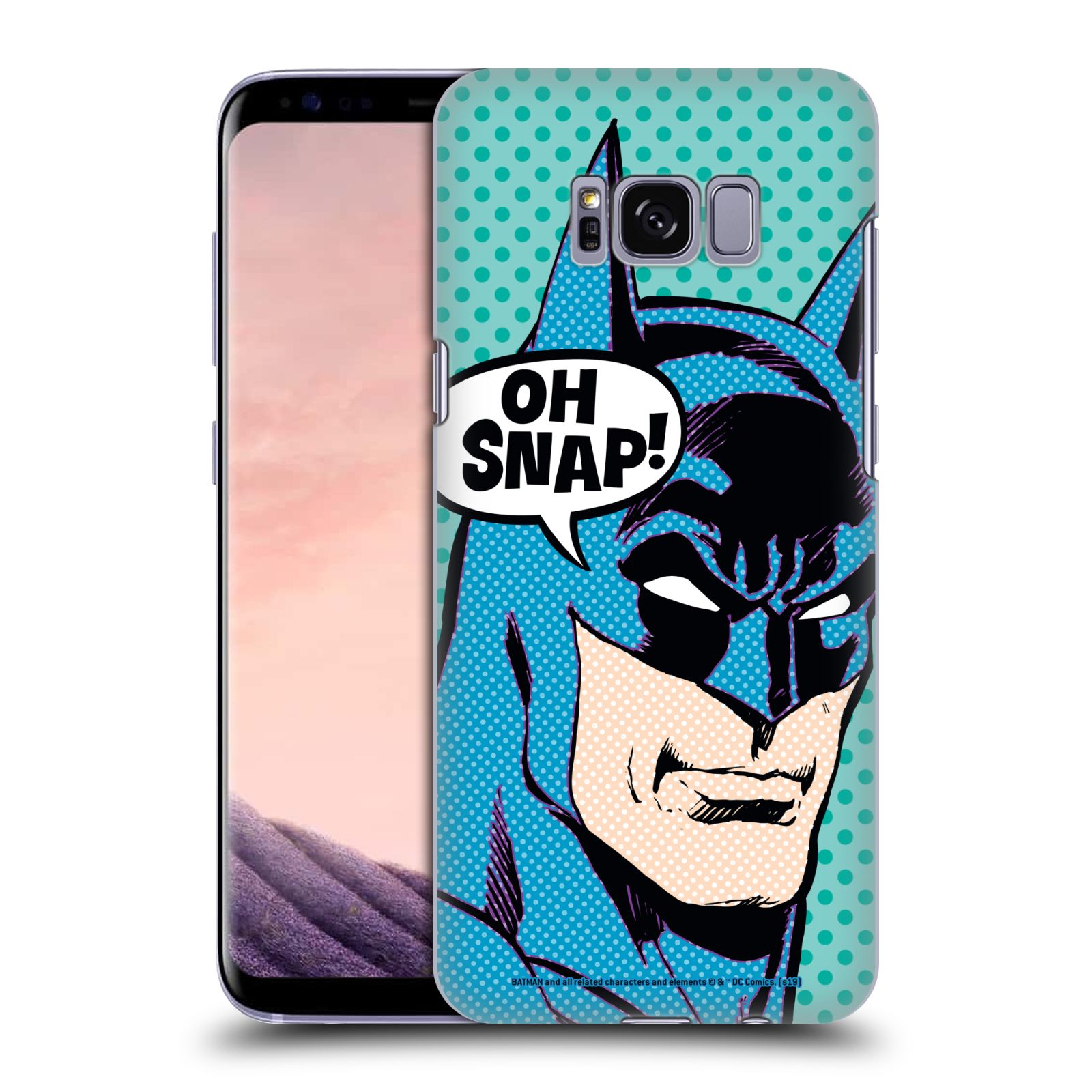 Pouzdro na mobil Samsung Galaxy S8 - HEAD CASE - DC komix Batman Pop Art tvář