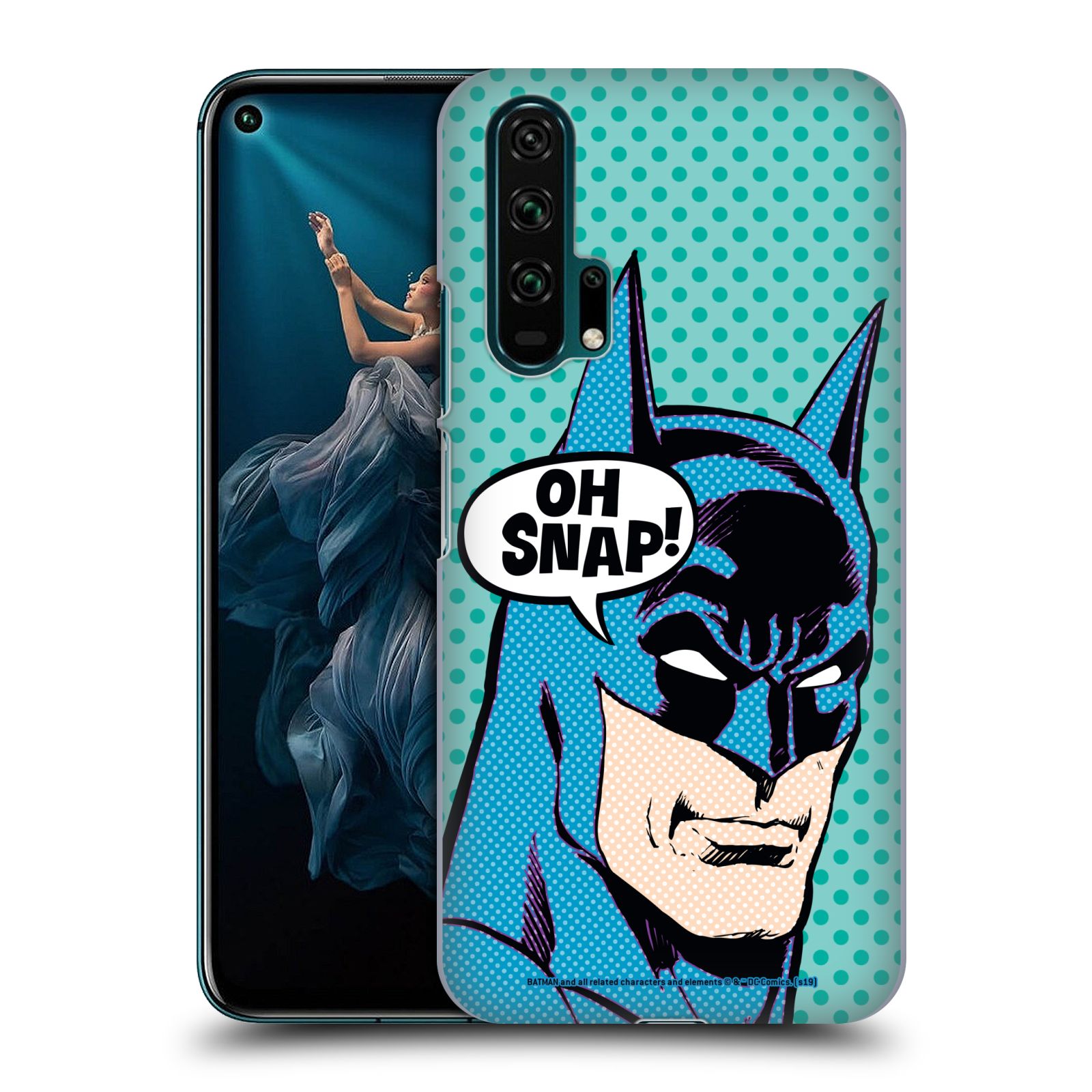 Pouzdro na mobil HONOR 20 PRO - HEAD CASE - DC komix Batman Pop Art tvář