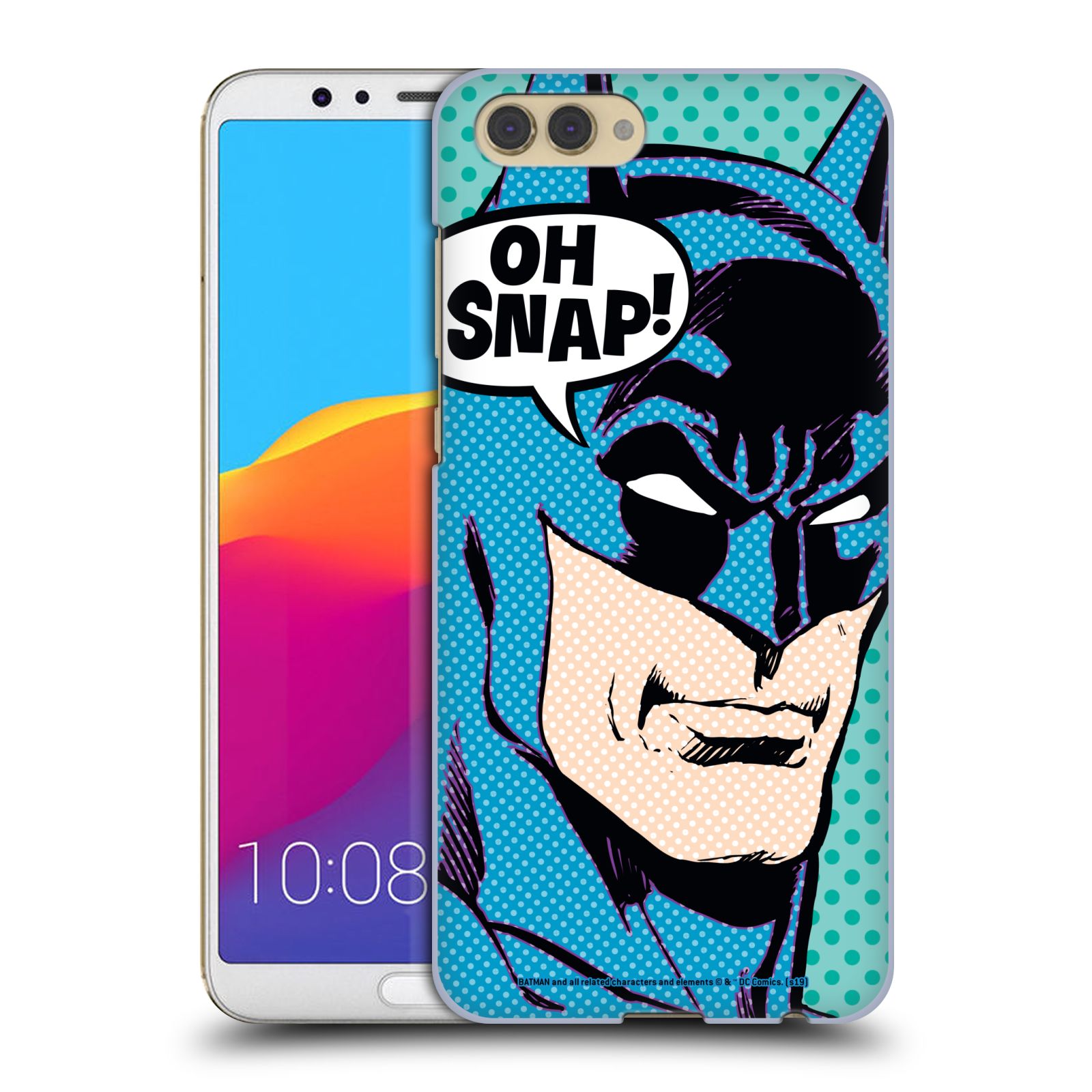 Pouzdro na mobil HONOR View 10 / V10 - HEAD CASE - DC komix Batman Pop Art tvář