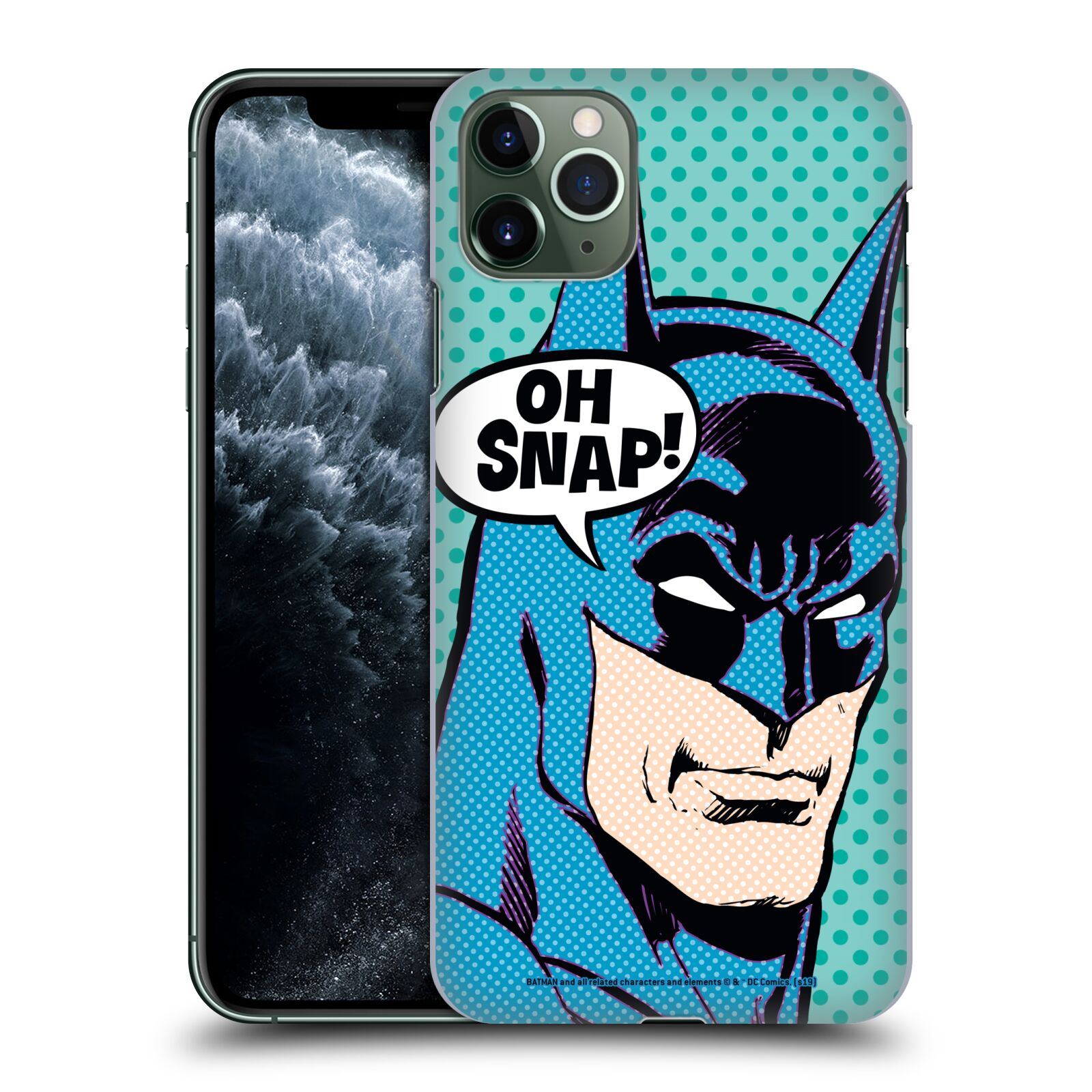 Pouzdro na mobil Apple Iphone 11 PRO MAX - HEAD CASE - DC komix Batman Pop Art tvář