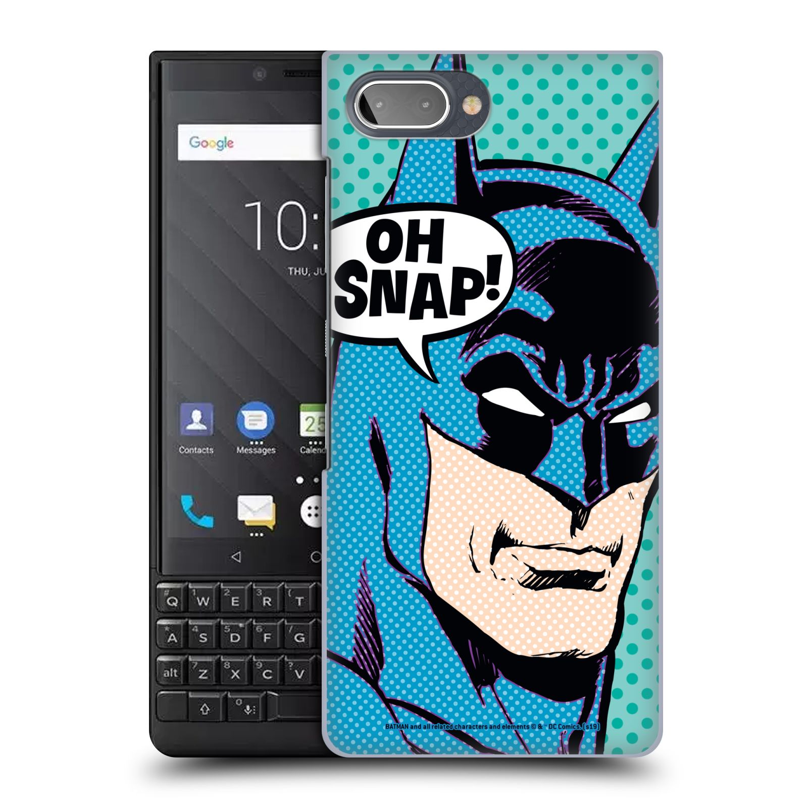 Pouzdro na mobil Blackberry KEY 2 - HEAD CASE - DC komix Batman Pop Art tvář