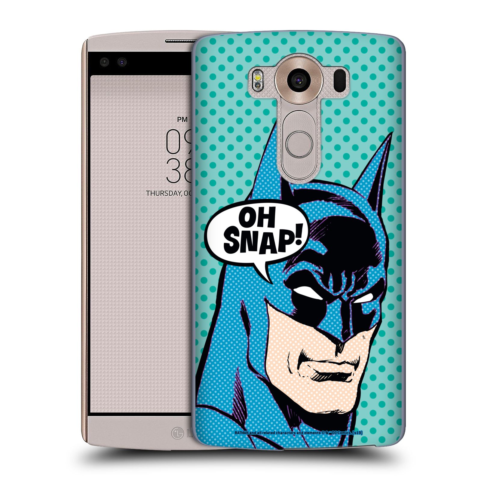Pouzdro na mobil LG V10 - HEAD CASE - DC komix Batman Pop Art tvář