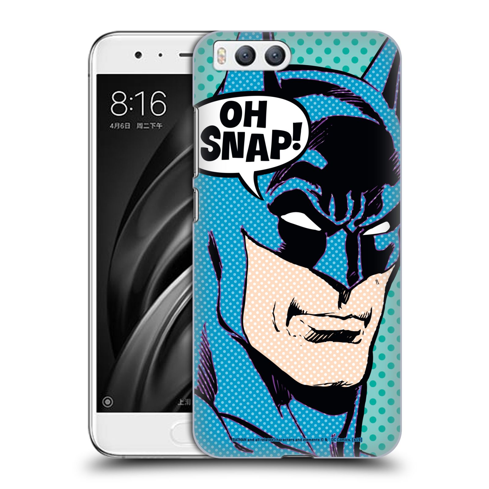 Pouzdro na mobil Xiaomi MI6 - HEAD CASE - DC komix Batman Pop Art tvář