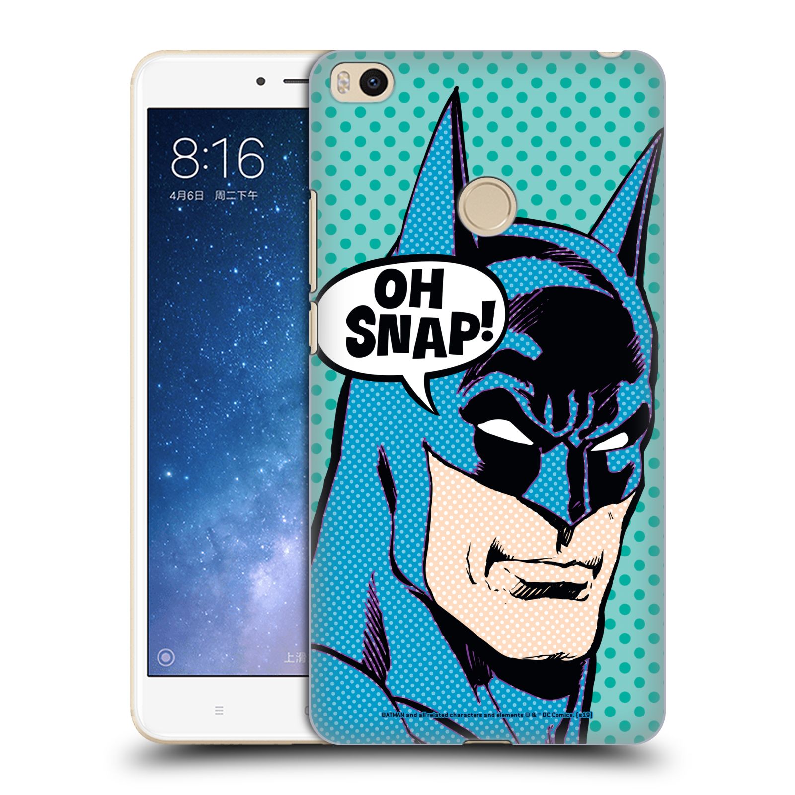 Pouzdro na mobil Xiaomi Mi Max 2 - HEAD CASE - DC komix Batman Pop Art tvář