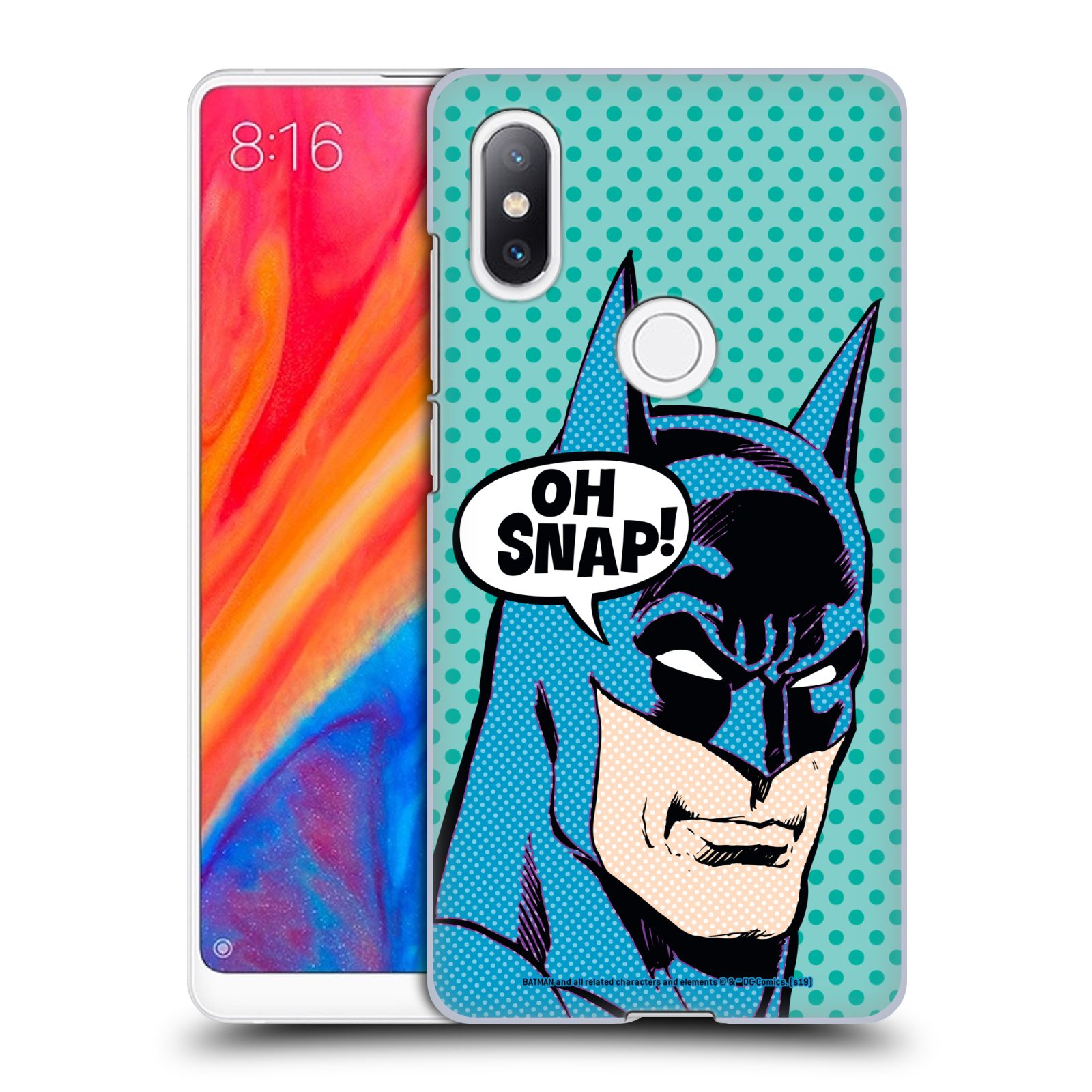 Pouzdro na mobil Xiaomi Mi Mix 2S - HEAD CASE - DC komix Batman Pop Art tvář