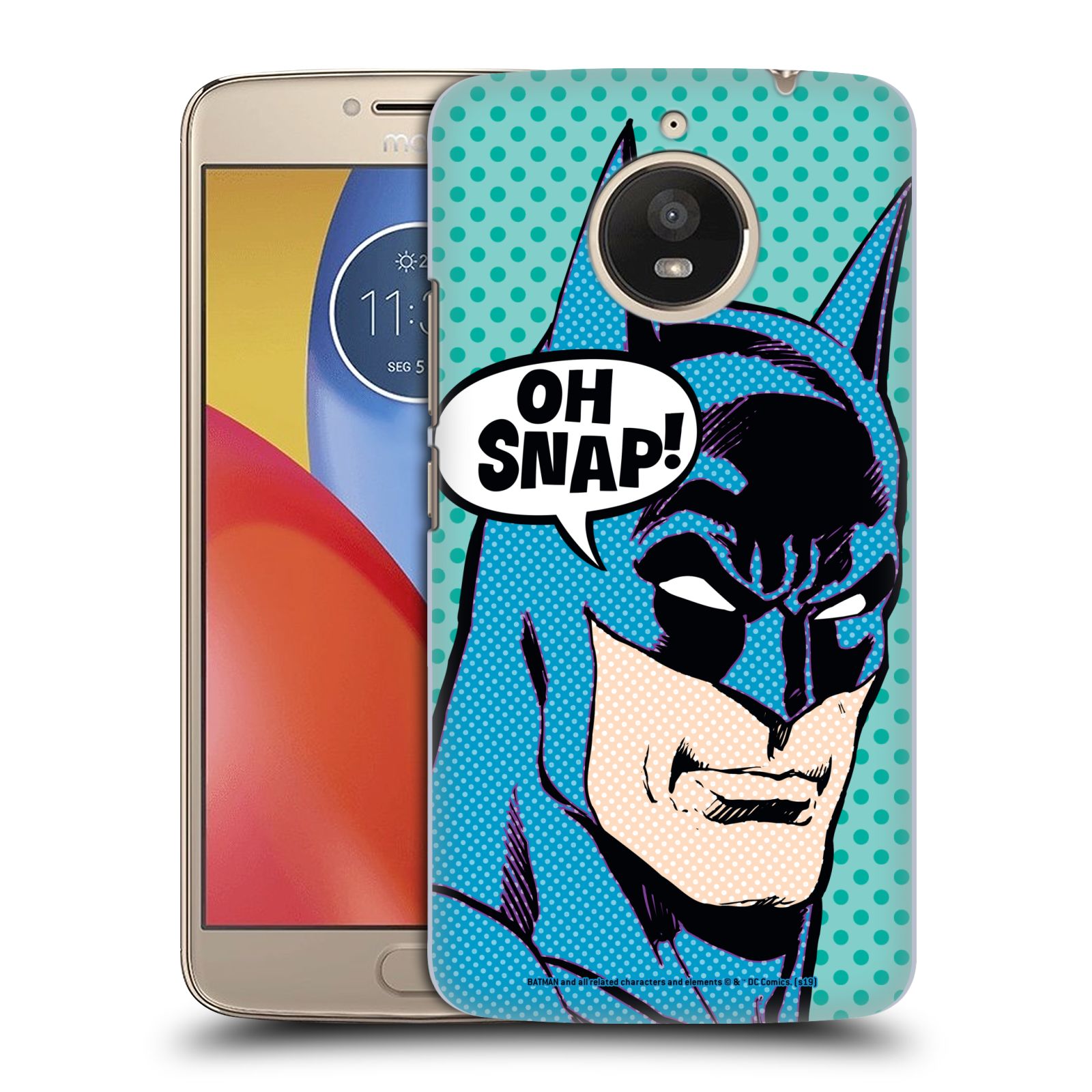 Pouzdro na mobil Lenovo Moto E4 PLUS - HEAD CASE - DC komix Batman Pop Art tvář