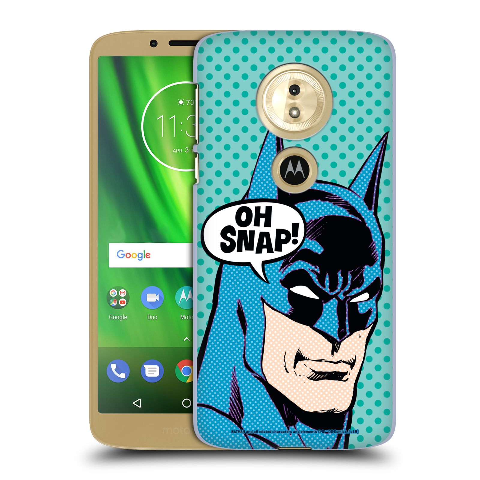 Pouzdro na mobil Motorola Moto E5 - HEAD CASE - DC komix Batman Pop Art tvář