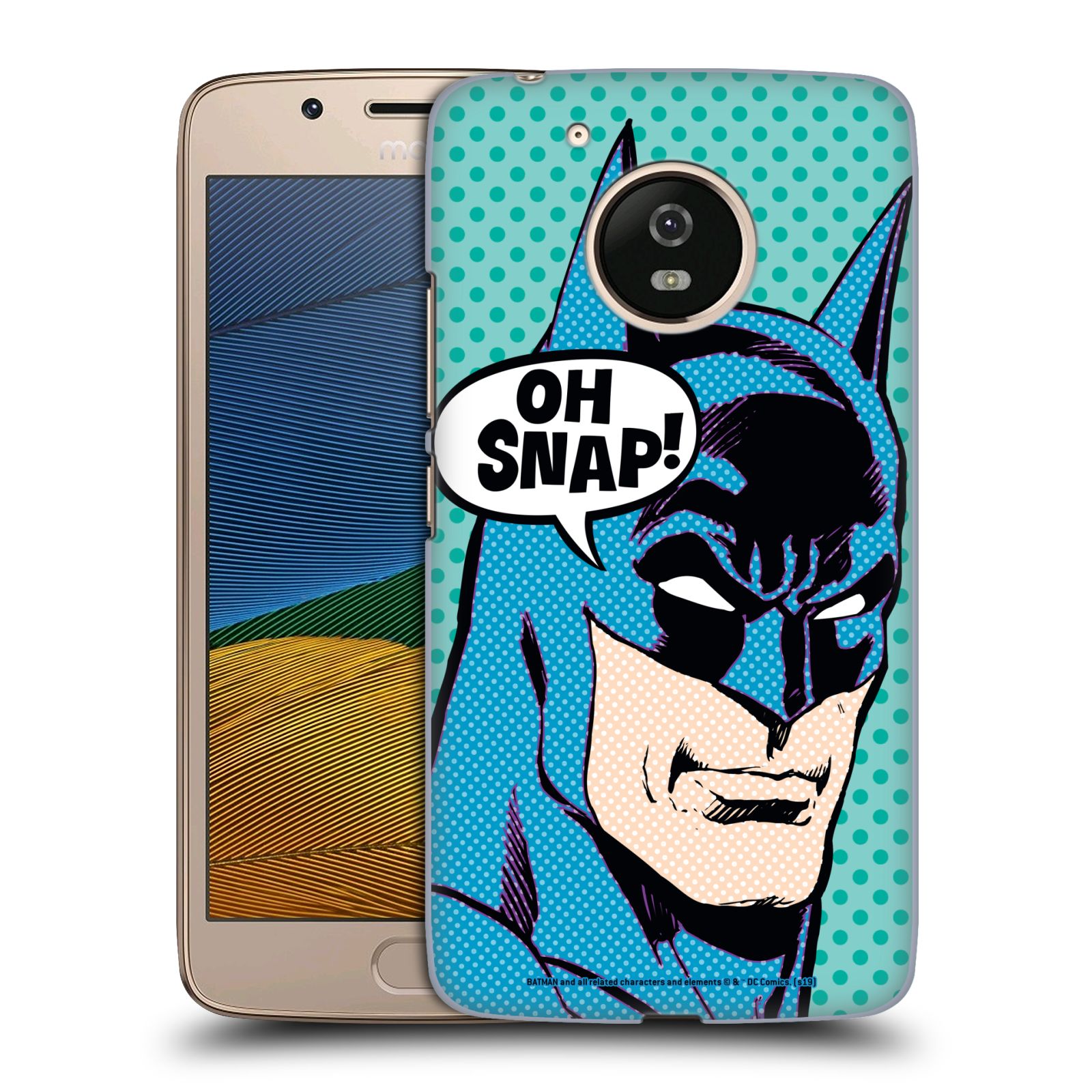 Pouzdro na mobil Lenovo Moto G5 - HEAD CASE - DC komix Batman Pop Art tvář
