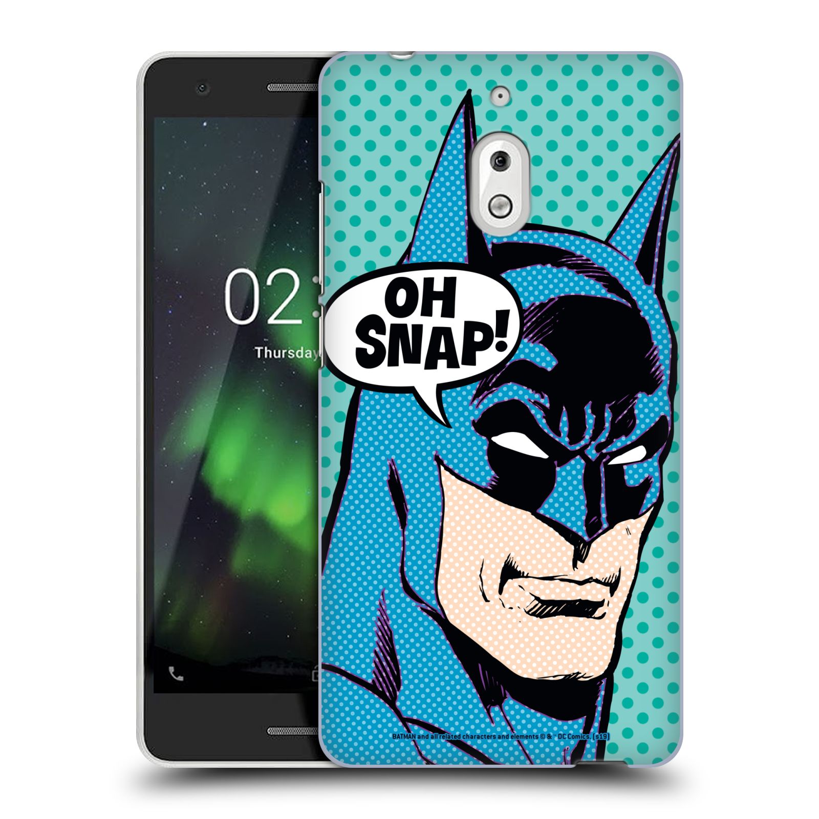 Pouzdro na mobil Nokia 2.1 - HEAD CASE - DC komix Batman Pop Art tvář