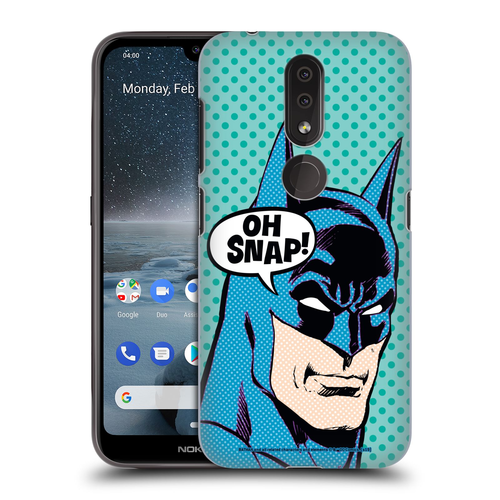 Pouzdro na mobil Nokia 4.2 - HEAD CASE - DC komix Batman Pop Art tvář