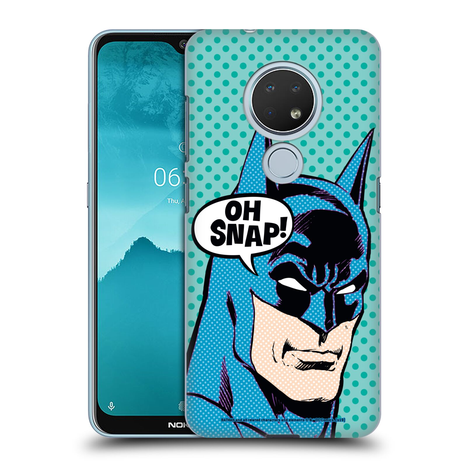 Pouzdro na mobil Nokia 6.2 - HEAD CASE - DC komix Batman tvář Pop Art