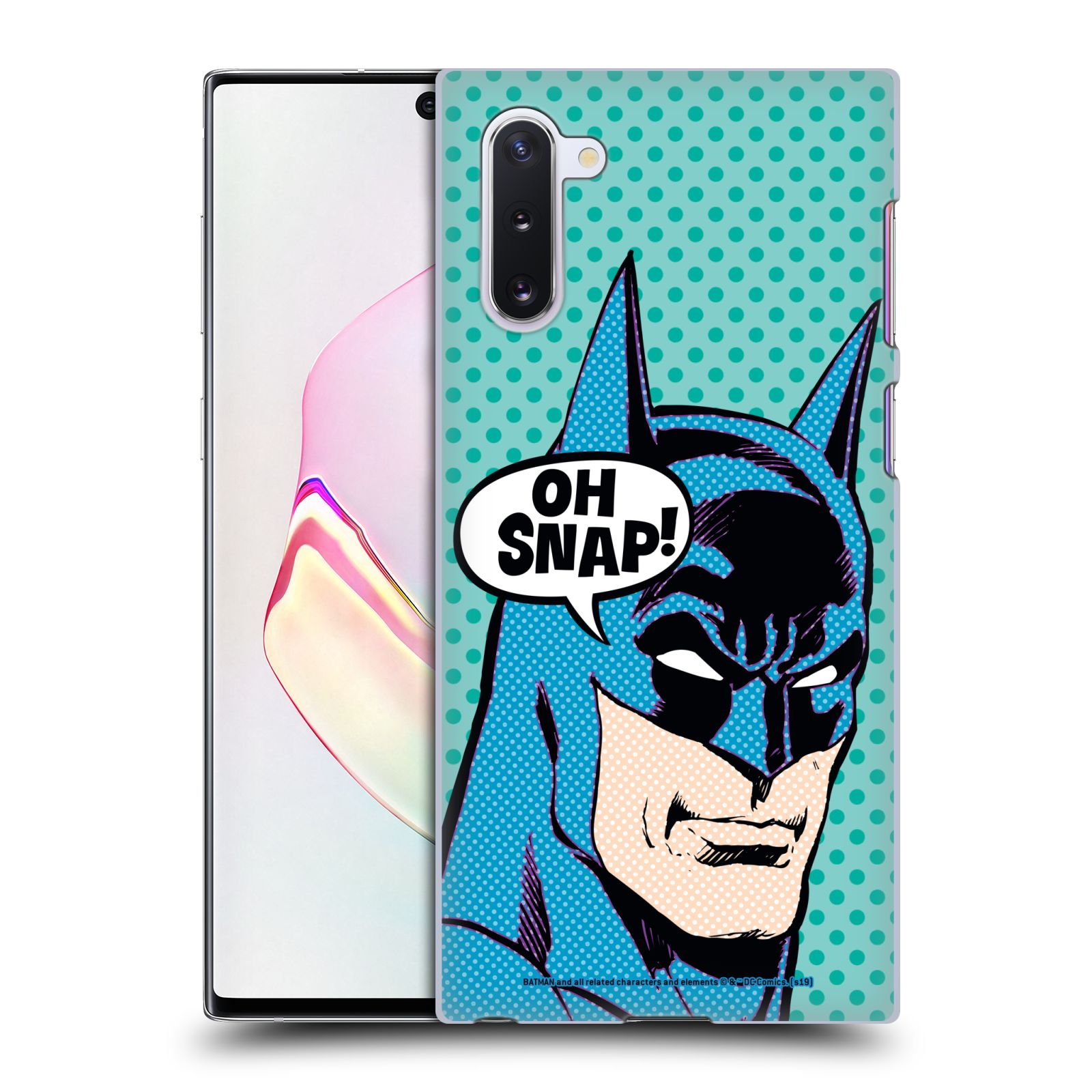 Pouzdro na mobil Samsung Galaxy Note 10 - HEAD CASE - DC komix Batman Pop Art tvář