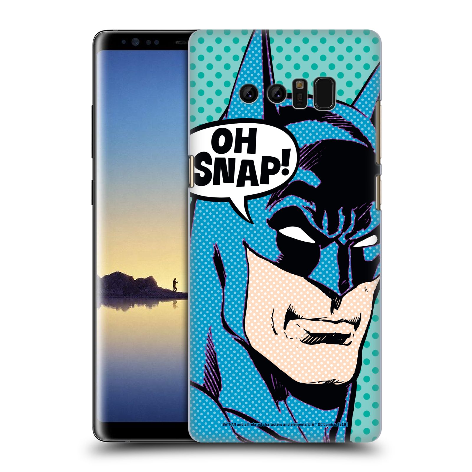 Pouzdro na mobil Samsung Galaxy Note 8 - HEAD CASE - DC komix Batman Pop Art tvář