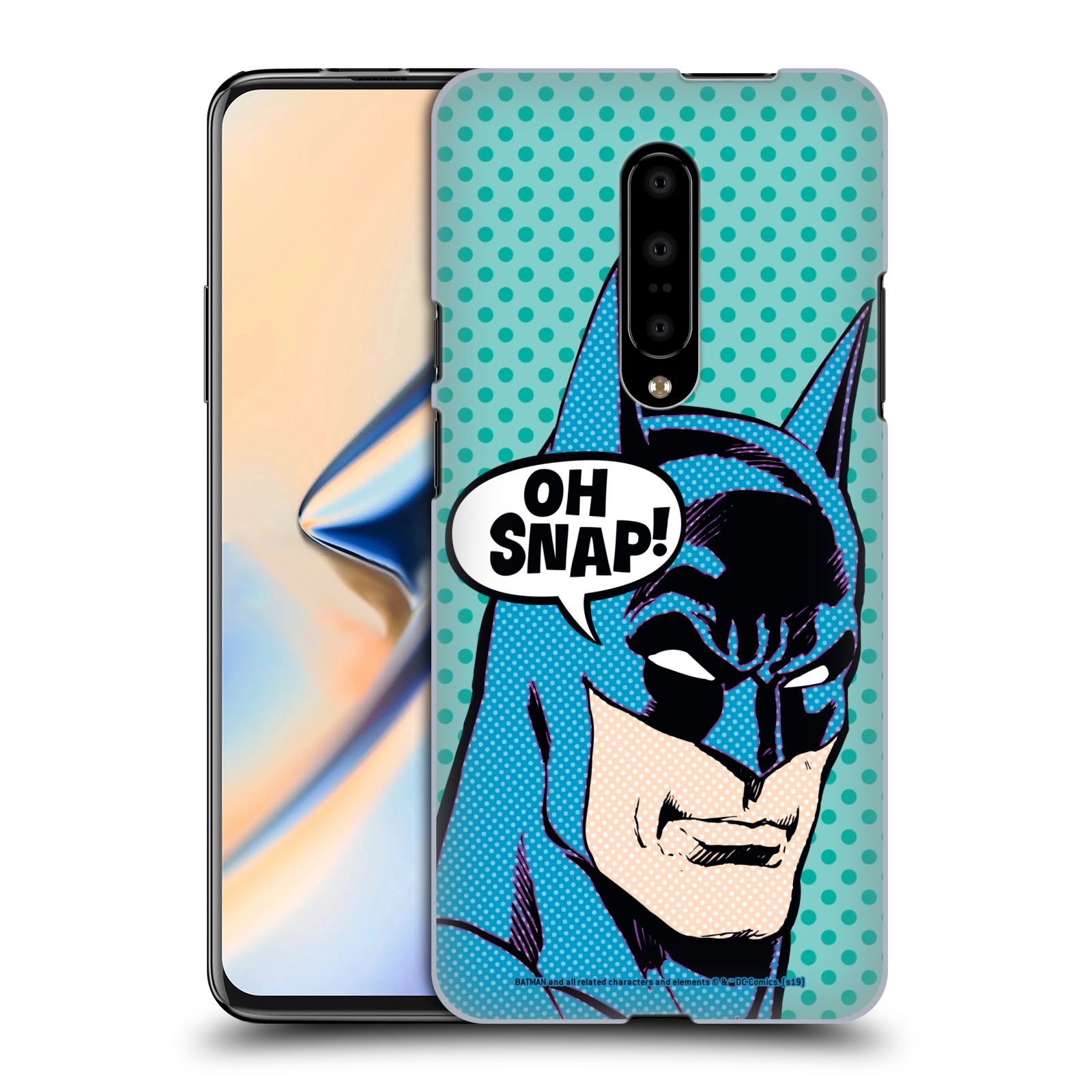 Pouzdro na mobil OnePlus 7 - HEAD CASE - DC komix Batman Pop Art tvář