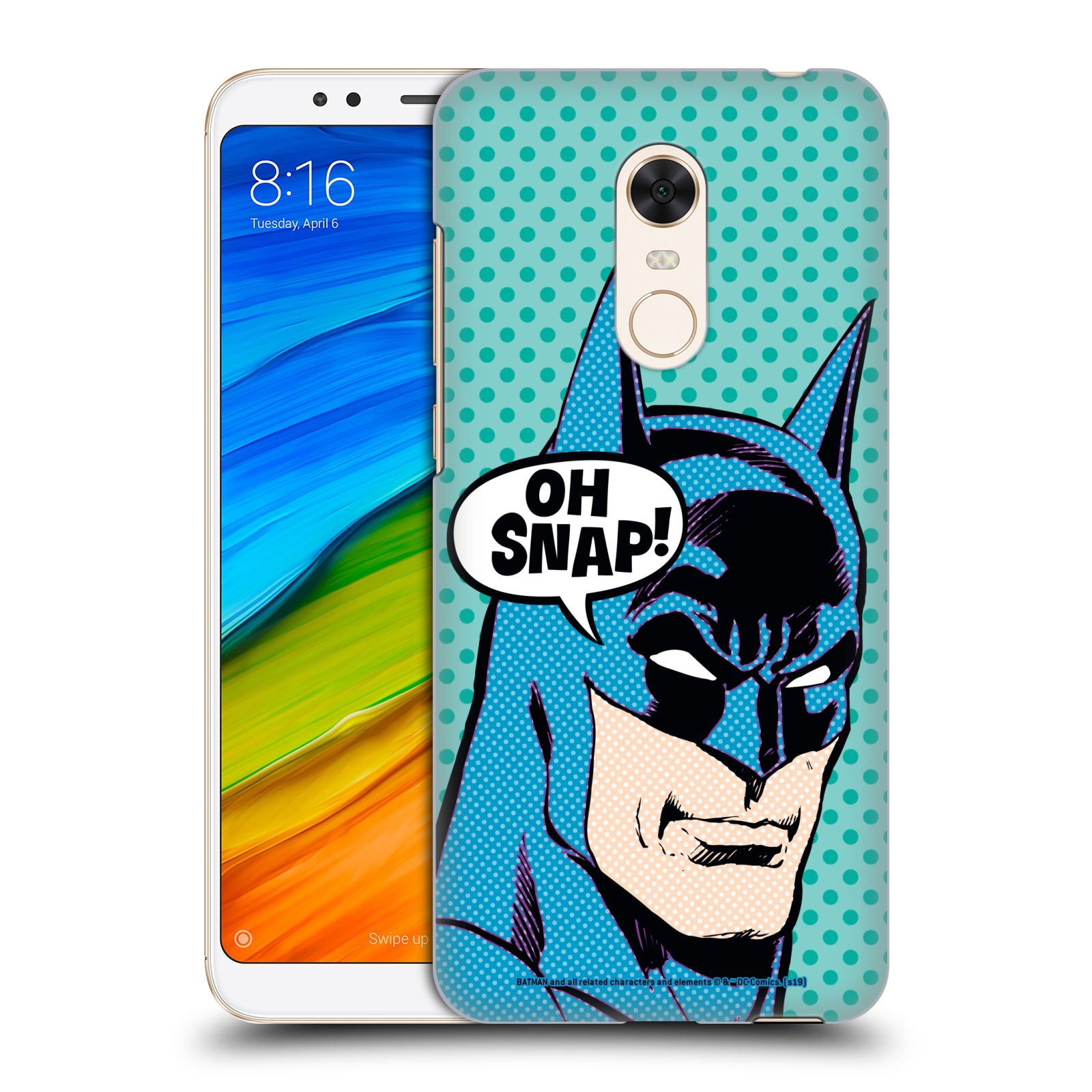 Pouzdro na mobil Xiaomi Redmi 5 PLUS (REDMI 5+) - HEAD CASE - DC komix Batman Pop Art tvář