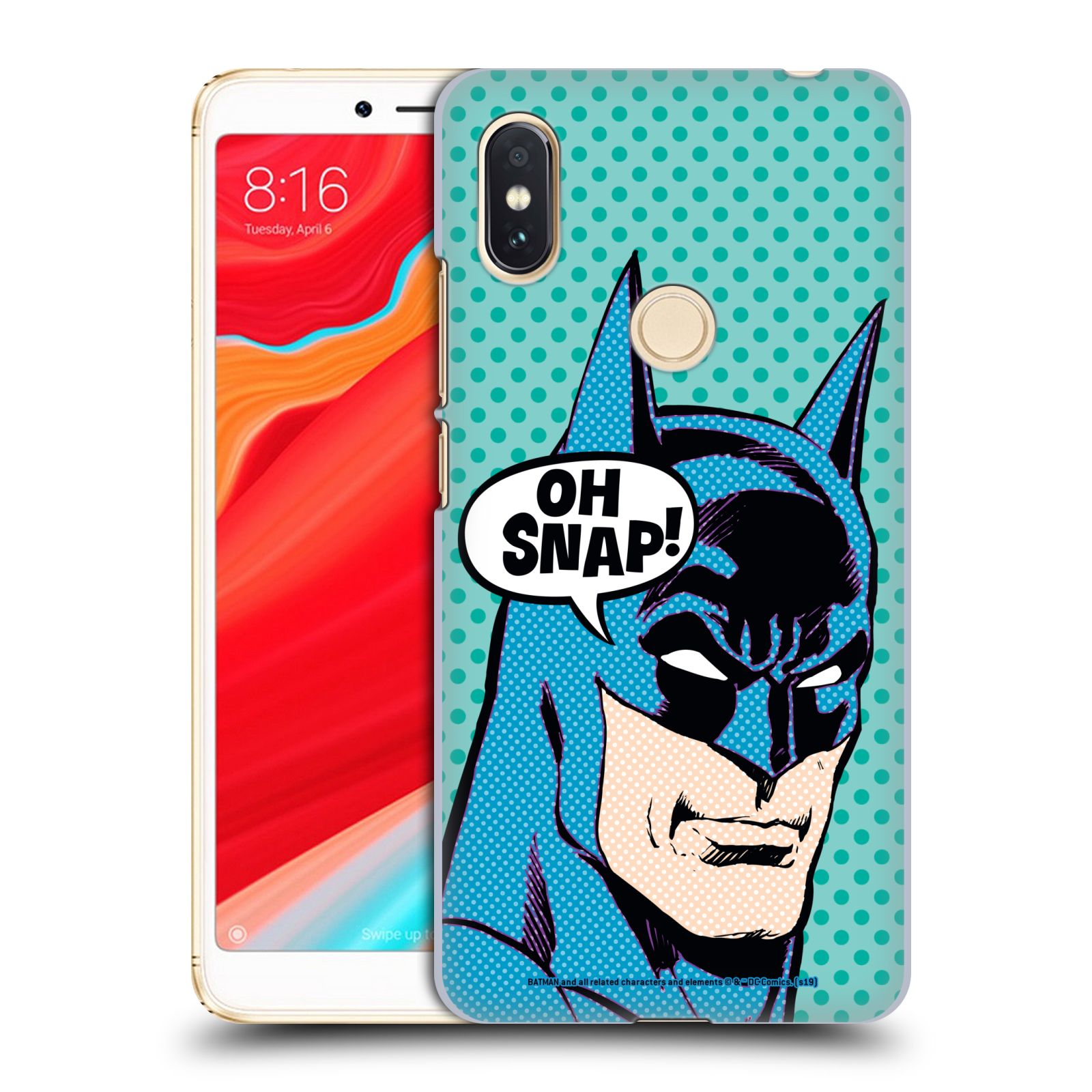 Pouzdro na mobil Xiaomi Redmi S2 - HEAD CASE - DC komix Batman Pop Art tvář