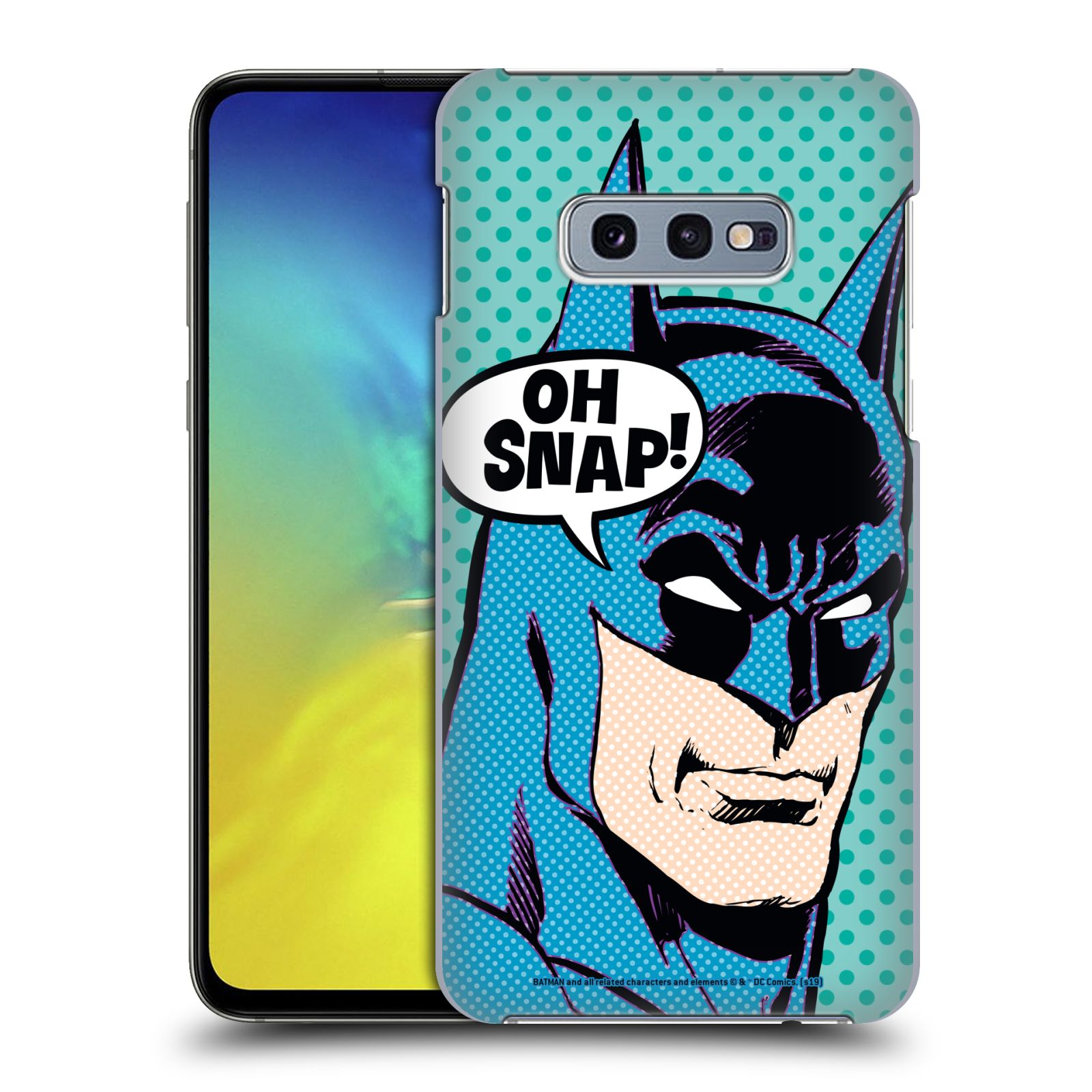 Pouzdro na mobil Samsung Galaxy S10e - HEAD CASE - DC komix Batman Pop Art tvář