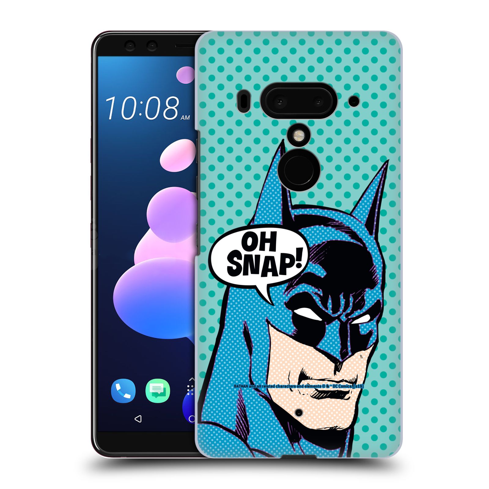 Pouzdro na mobil HTC U 12 PLUS / U 12+ DUAL SIM - HEAD CASE - DC komix Batman Pop Art tvář