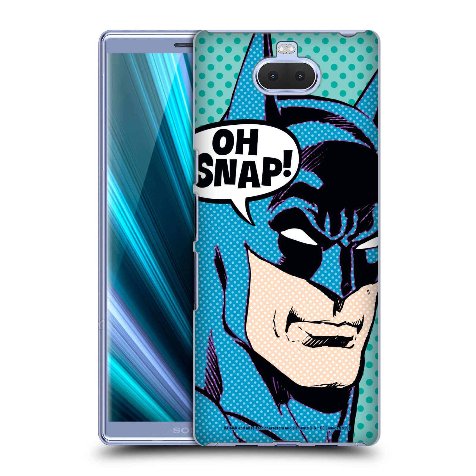 Pouzdro na mobil Sony Xperia 10 - HEAD CASE - DC komix Batman Pop Art tvář