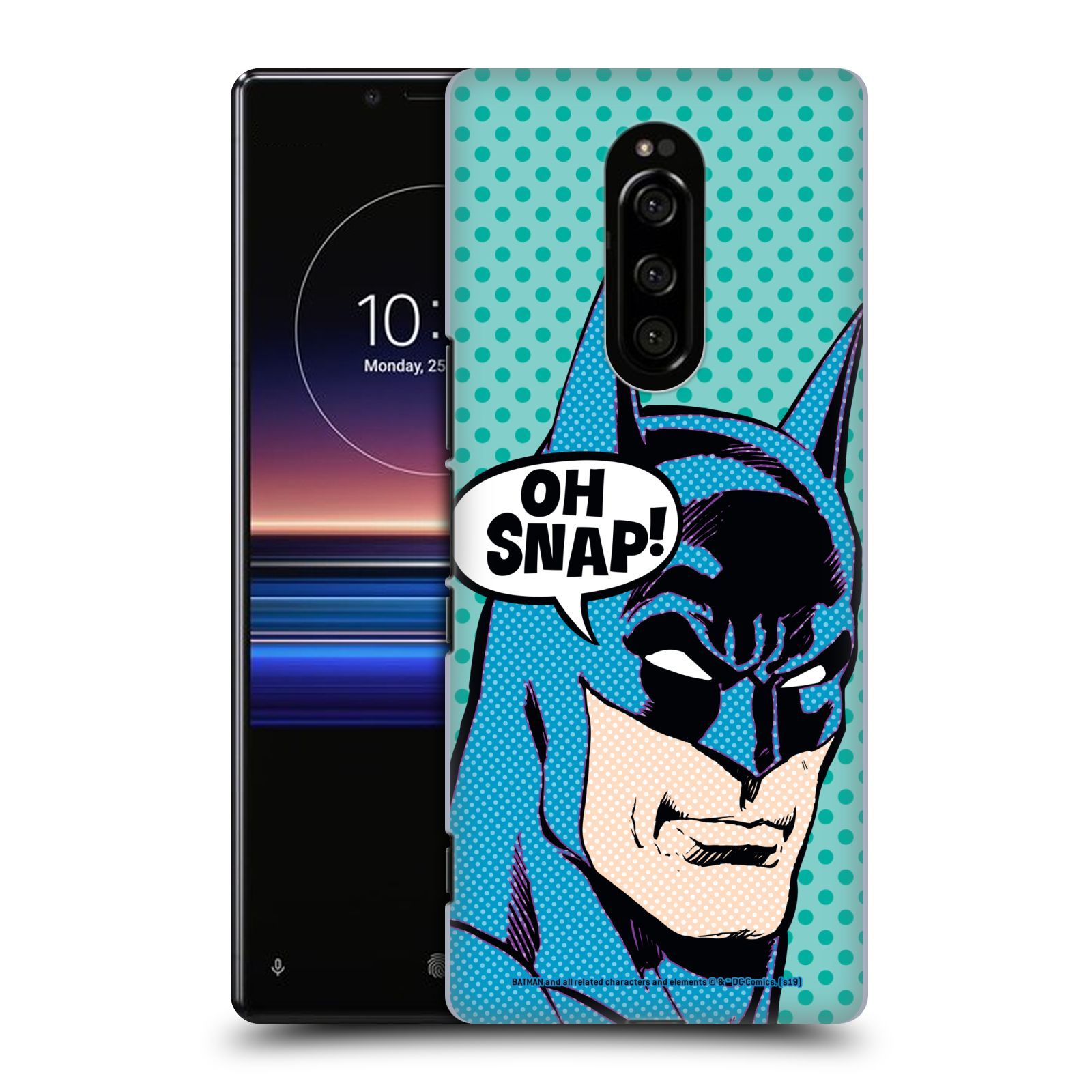 Pouzdro na mobil Sony Xperia 1 - HEAD CASE - DC komix Batman Pop Art tvář