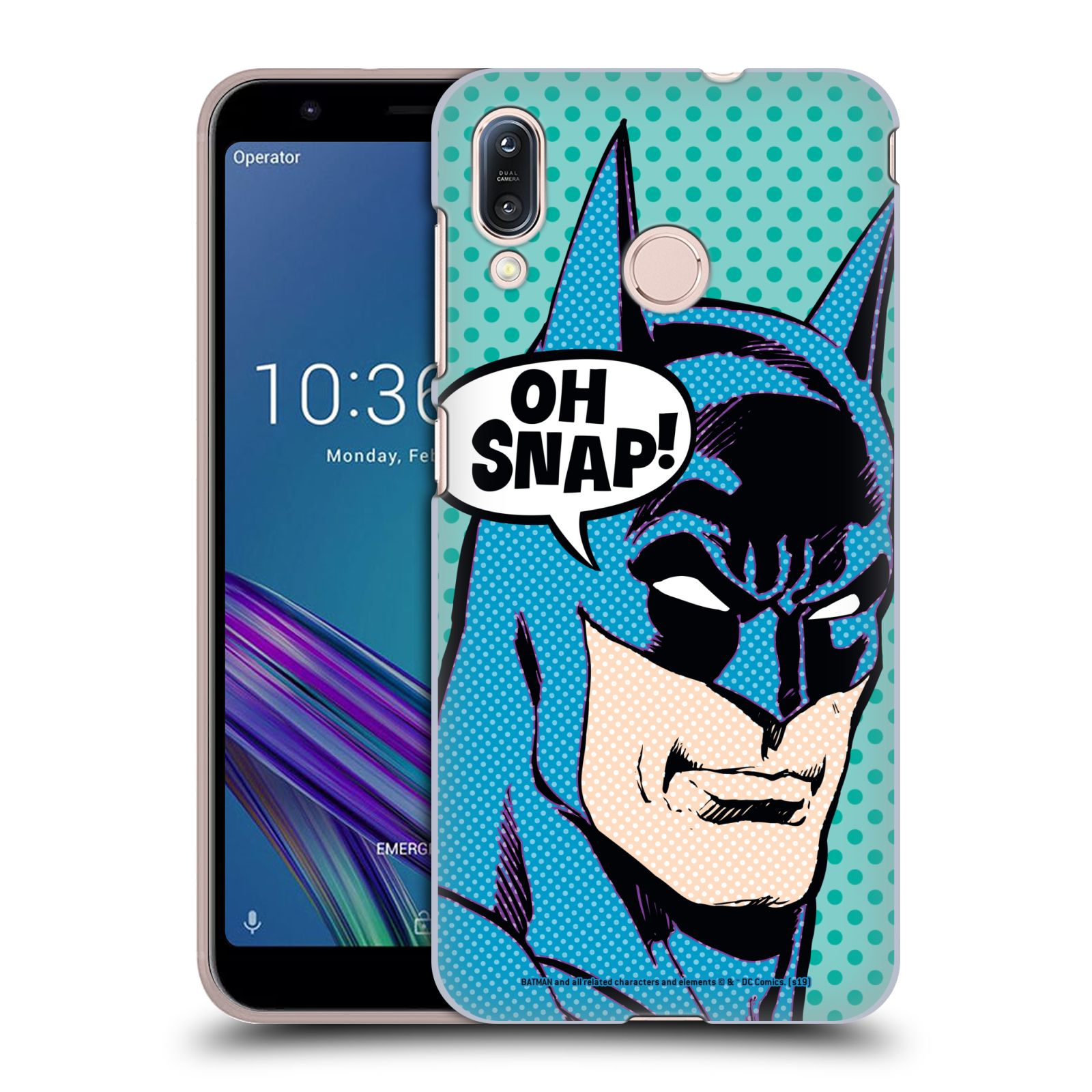 Pouzdro na mobil ASUS ZENFONE MAX M1 (ZB555KL) - HEAD CASE - DC komix Batman Pop Art tvář