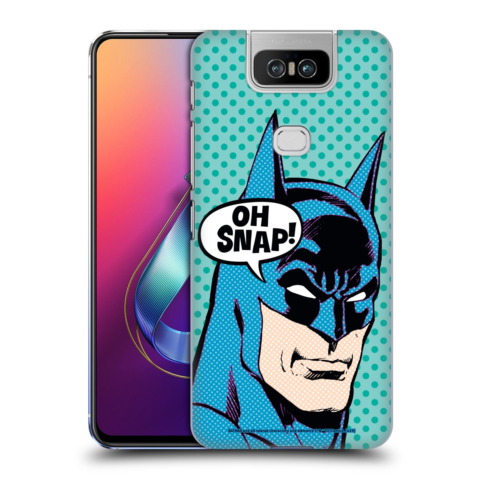 Pouzdro na mobil ASUS Zenfone 6 ZS630KL - HEAD CASE - DC komix Batman Pop Art tvář