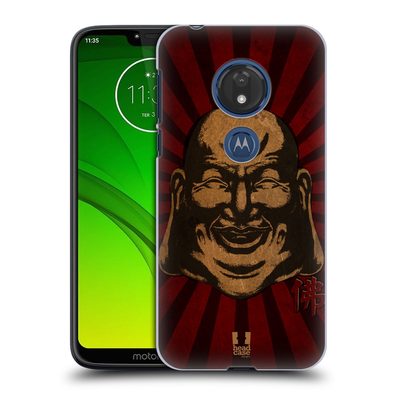 Pouzdro na mobil Motorola Moto G7 Play vzor BUDDHA BUDAI
