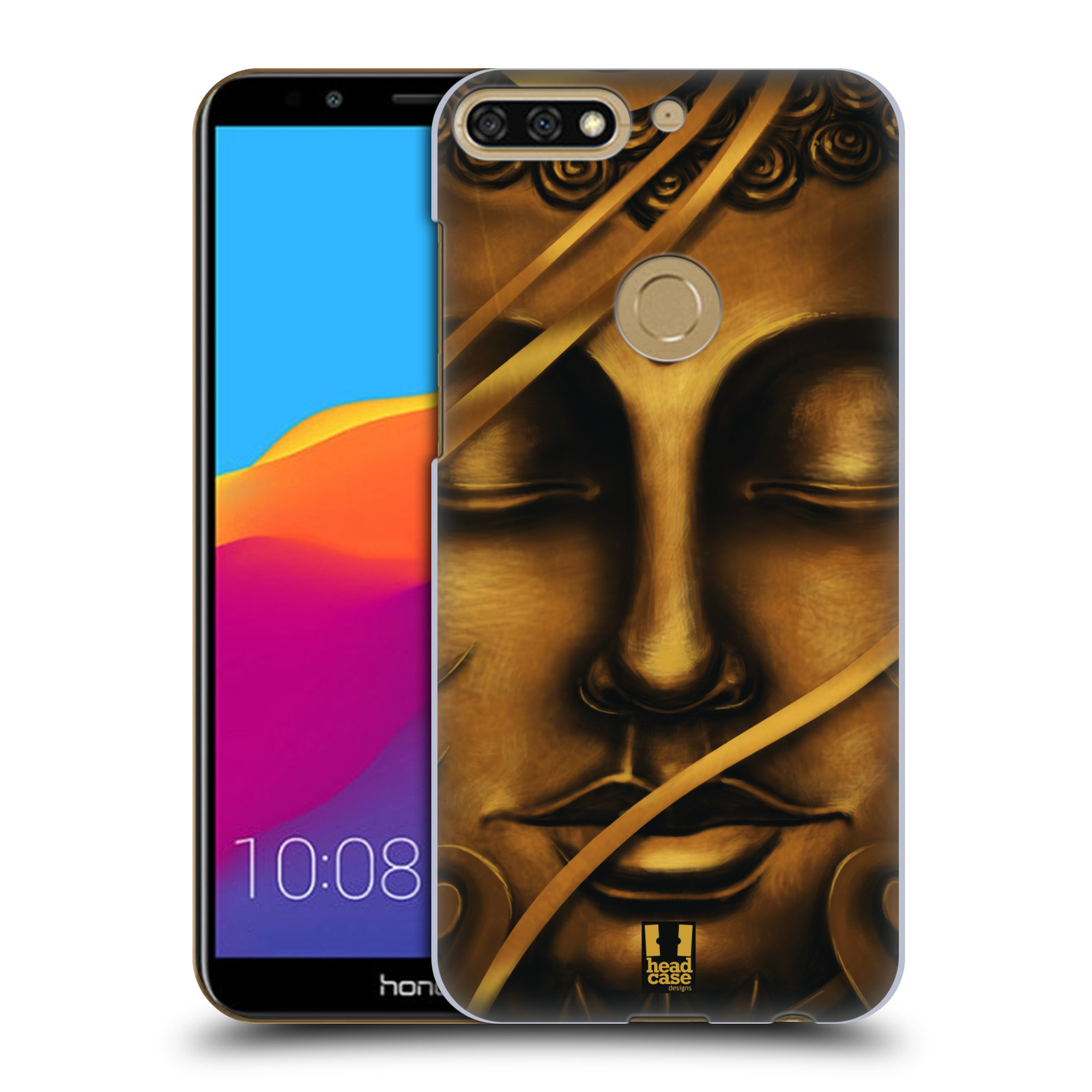 HEAD CASE plastový obal na mobil Honor 7c vzor BUDDHA ZLATÝ BUDHA