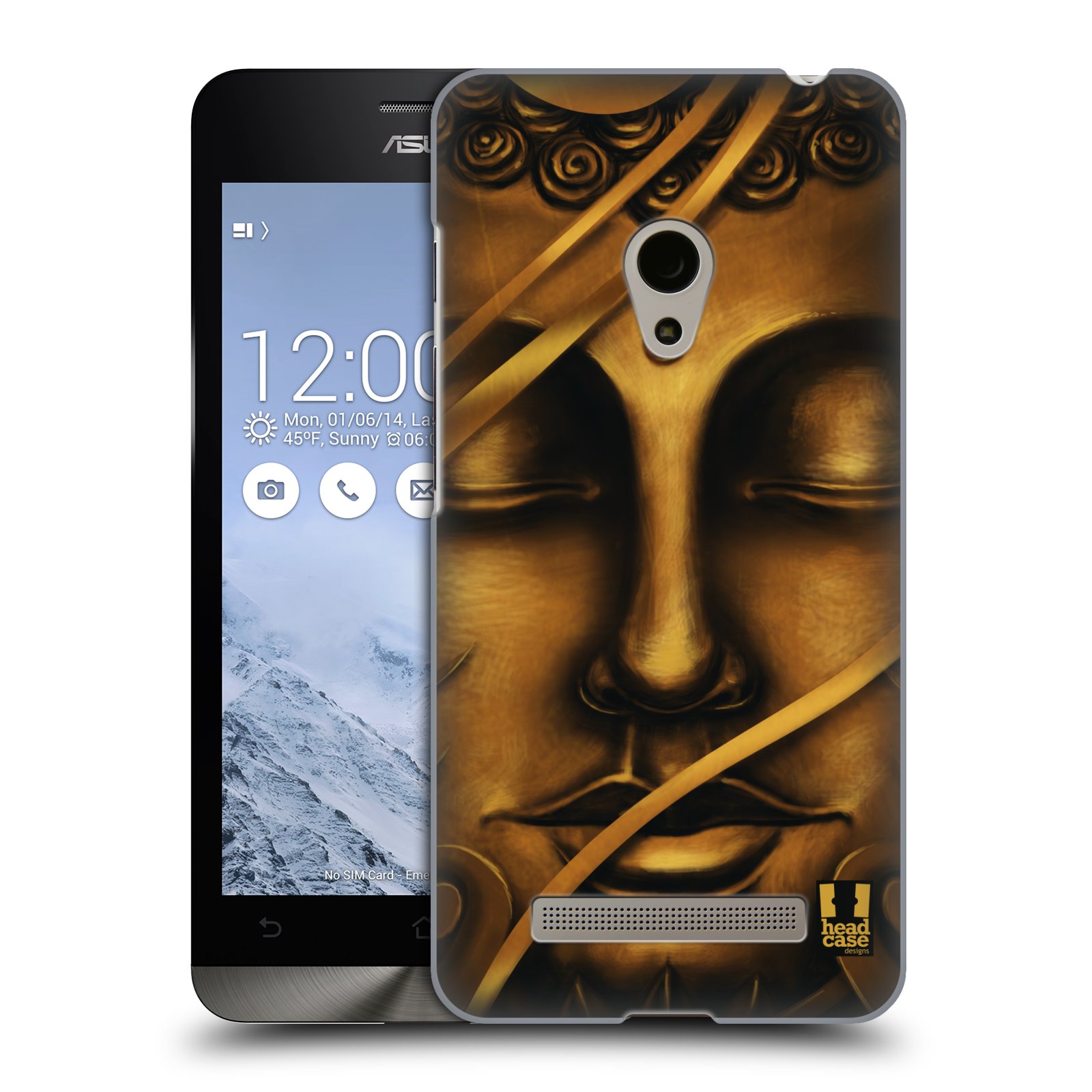 HEAD CASE plastový obal na mobil Asus Zenfone 5 vzor BUDDHA ZLATÝ BUDHA