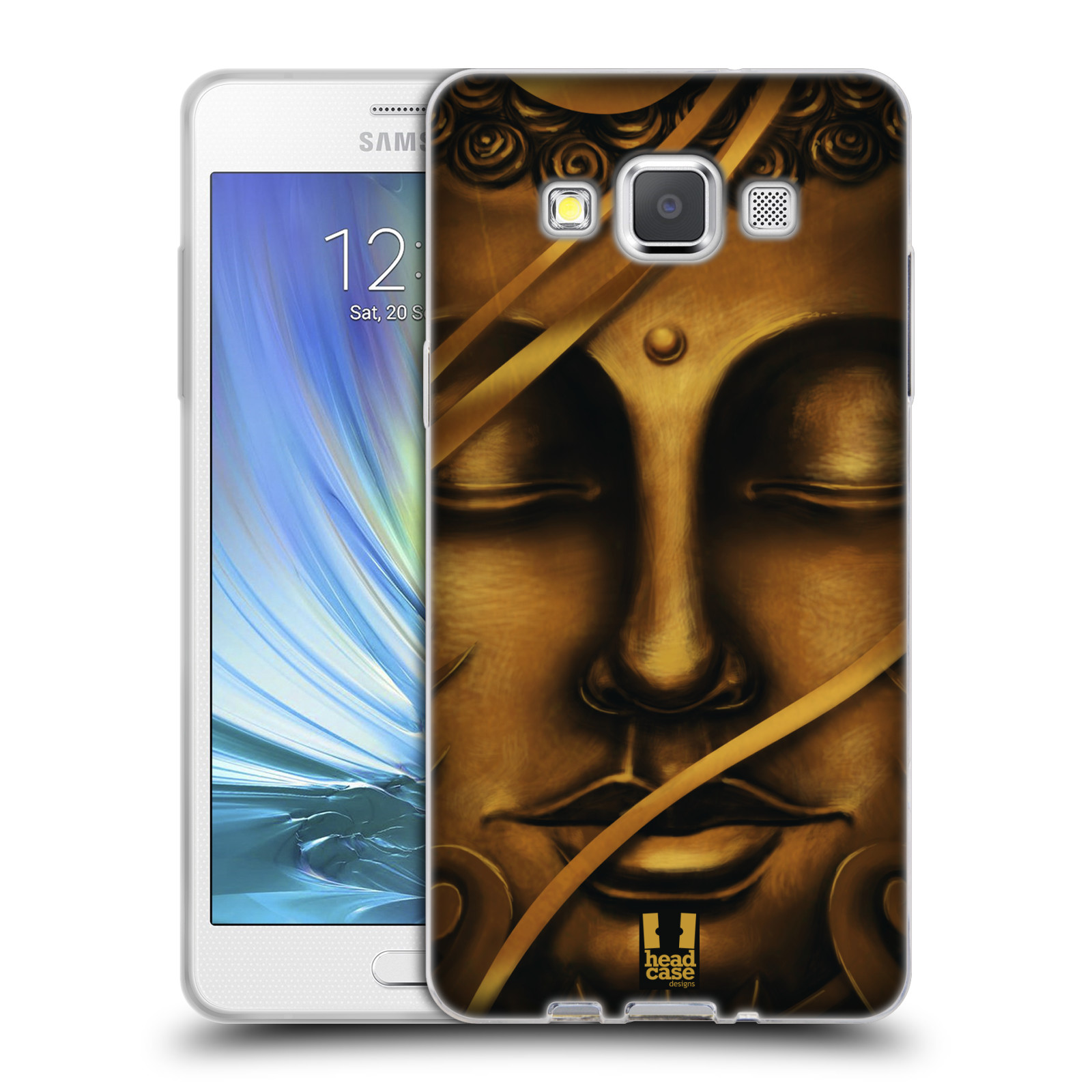 HEAD CASE silikonový obal na mobil Samsung Galaxy A5 vzor BUDDHA ZLATÝ BUDHA