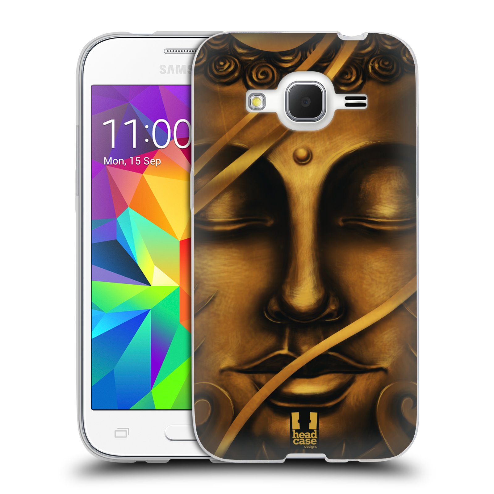 HEAD CASE silikonový obal na mobil Samsung Galaxy Core Prime (G360) vzor BUDDHA ZLATÝ BUDHA