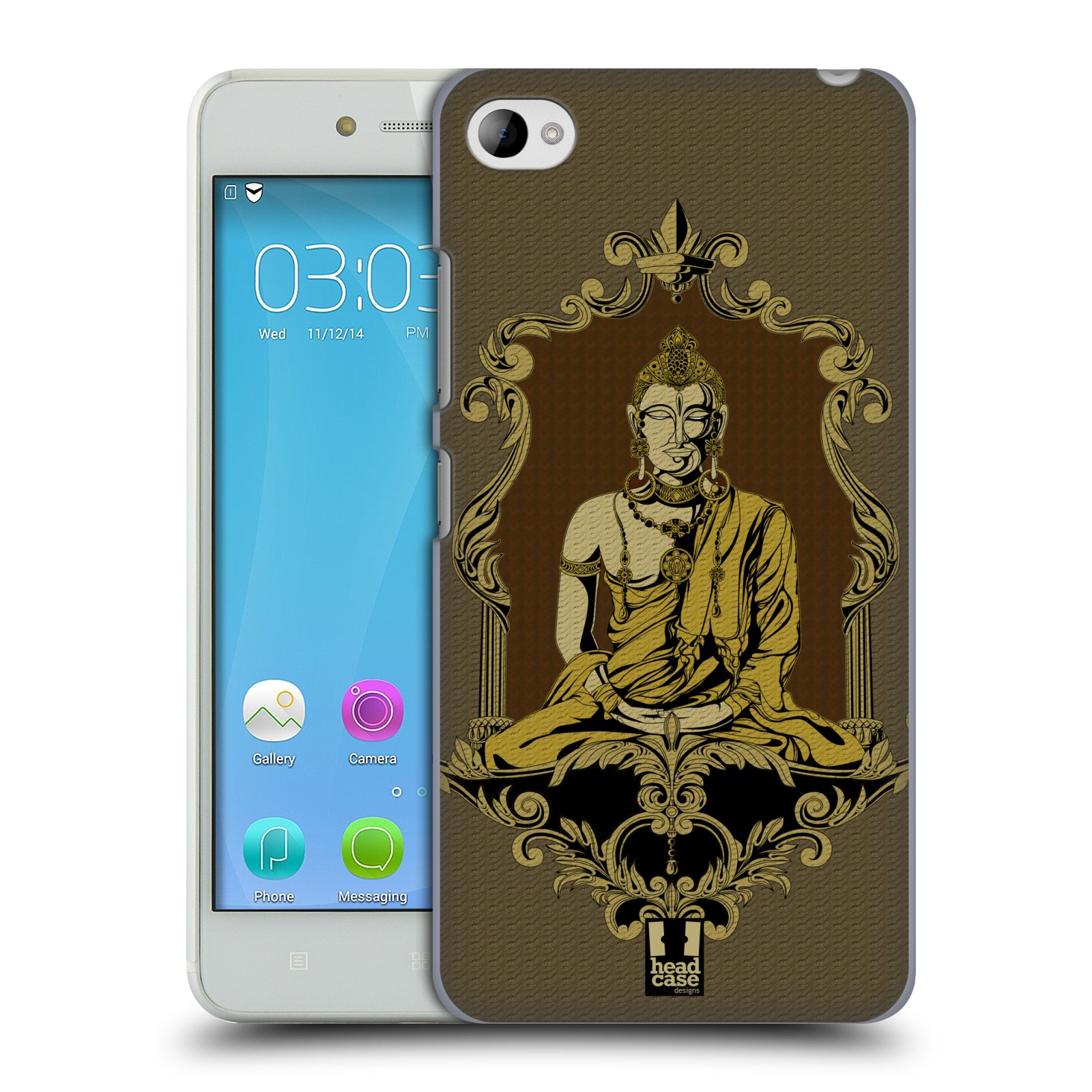 HEAD CASE pevný plastový obal na mobil LENOVO S90 vzor BUDDHA INDIÁN