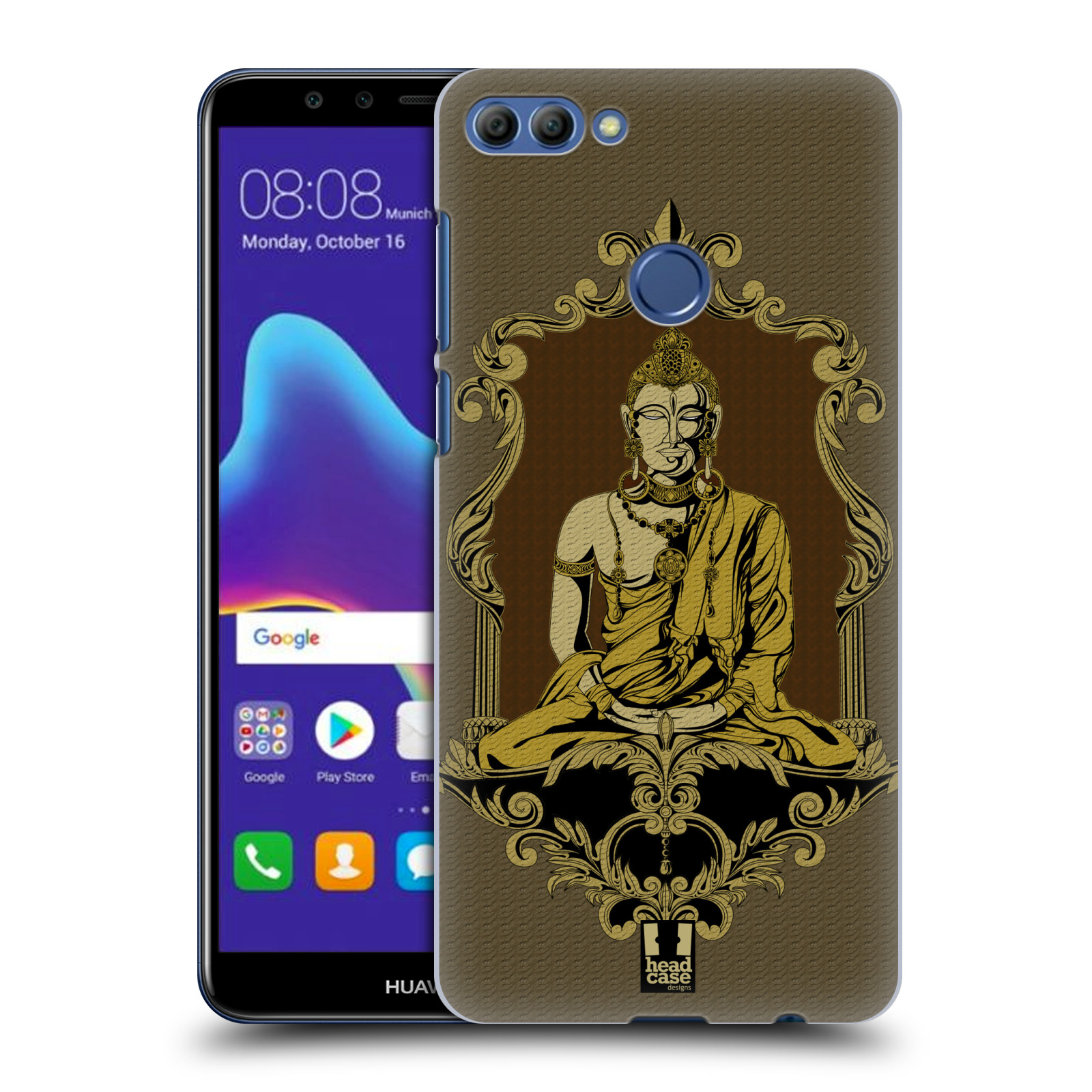 HEAD CASE plastový obal na mobil Huawei Y9 2018 vzor BUDDHA INDIÁN