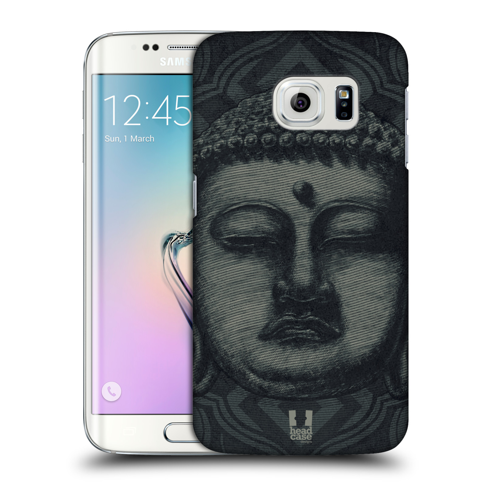 HEAD CASE plastový obal na mobil SAMSUNG Galaxy S6 EDGE (G9250, G925, G925F) vzor BUDDHA KAMAKURA tvář
