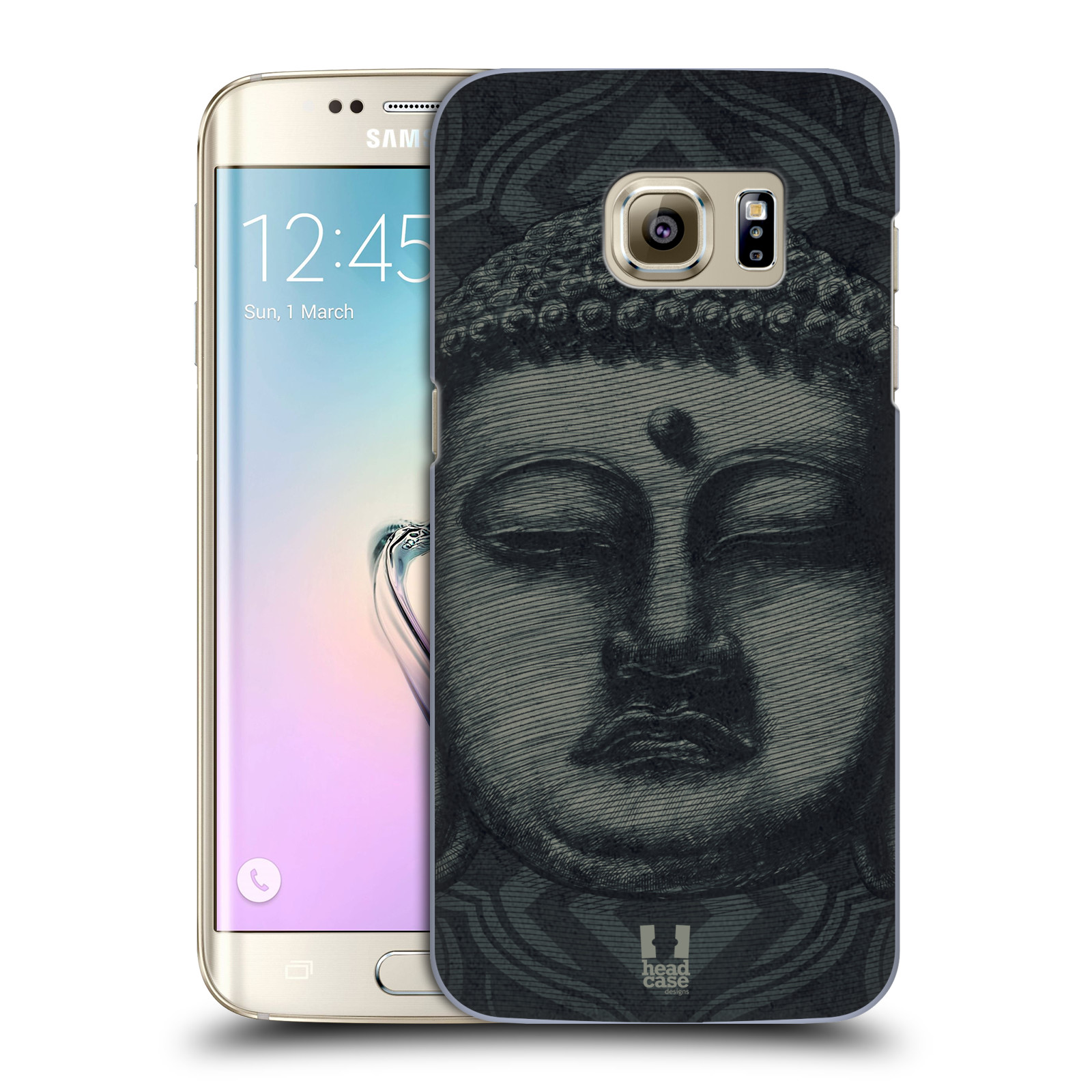 HEAD CASE plastový obal na mobil SAMSUNG GALAXY S7 EDGE vzor BUDDHA KAMAKURA tvář