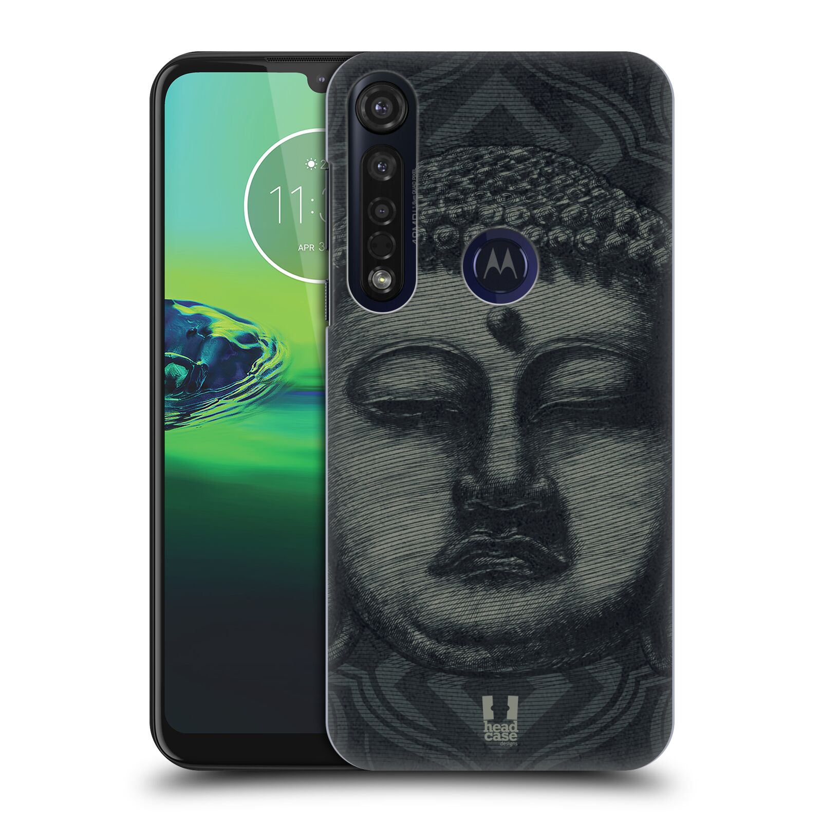 Pouzdro na mobil Motorola Moto G8 PLUS - HEAD CASE - vzor BUDDHA KAMAKURA tvář