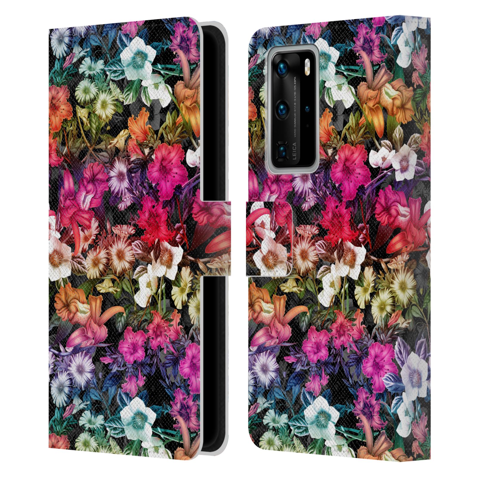 Pouzdro HEAD CASE pro mobil Huawei P40 PRO - Burcu - Květiny multikolor