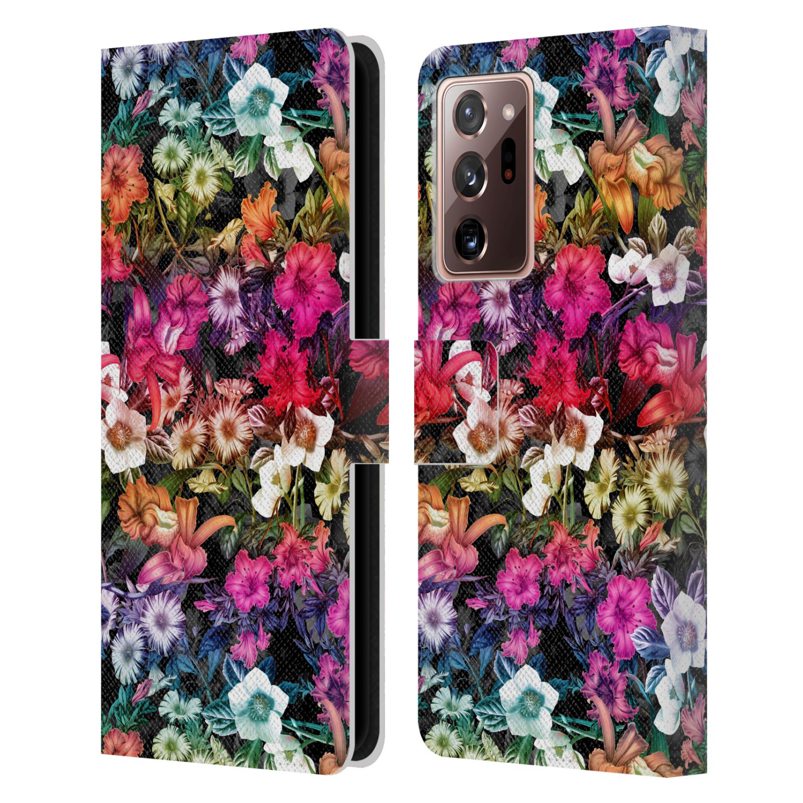 Pouzdro HEAD CASE pro mobil Samsung Galaxy Note 20 ULTRA  - Burcu - Květiny multikolor