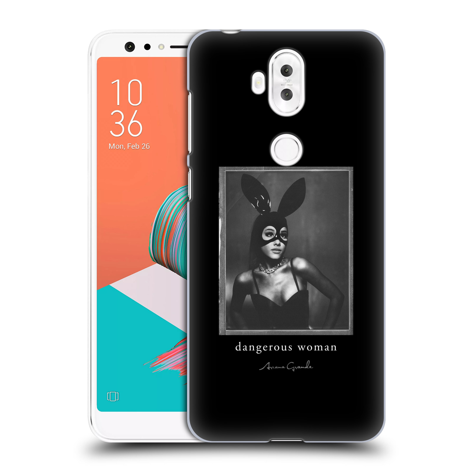 HEAD CASE plastový obal na mobil Asus Zenfone 5 LITE ZC600KL zpěvačka Ariana Grande Dangerous Woman černá zajíček převlek