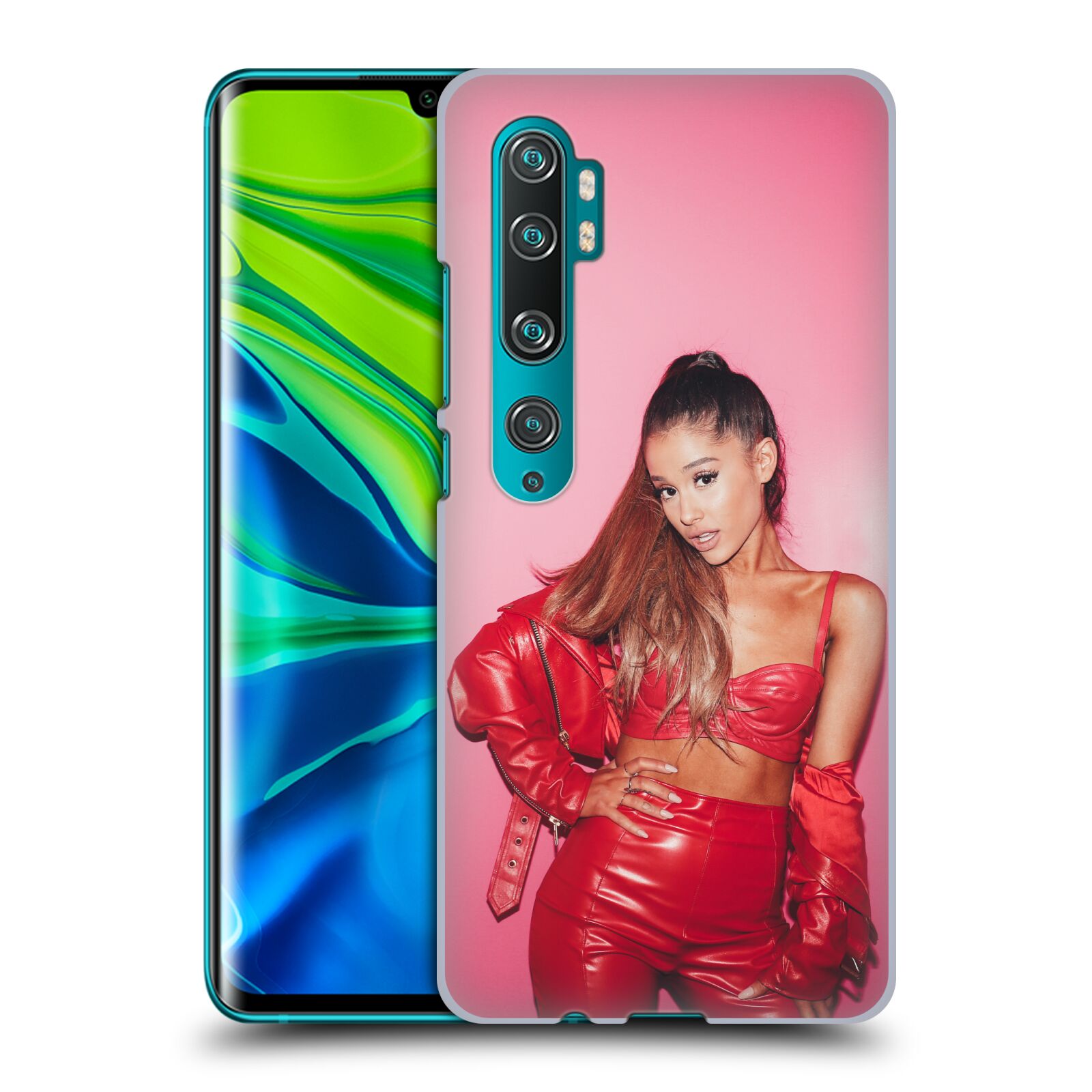 Pouzdro na mobil Xiaomi Mi Note 10 / Mi Note 10 PRO - HEAD CASE - zpěvačka Ariana Grande Dangerous Woman růžová