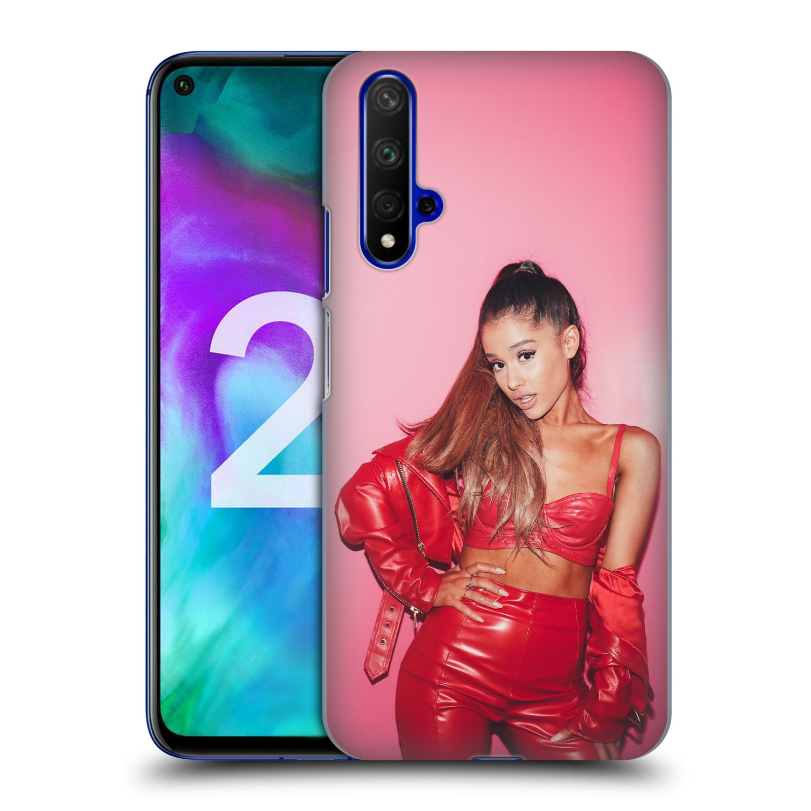 Pouzdro na mobil Honor 20 - HEAD CASE - zpěvačka Ariana Grande Dangerous Woman růžová