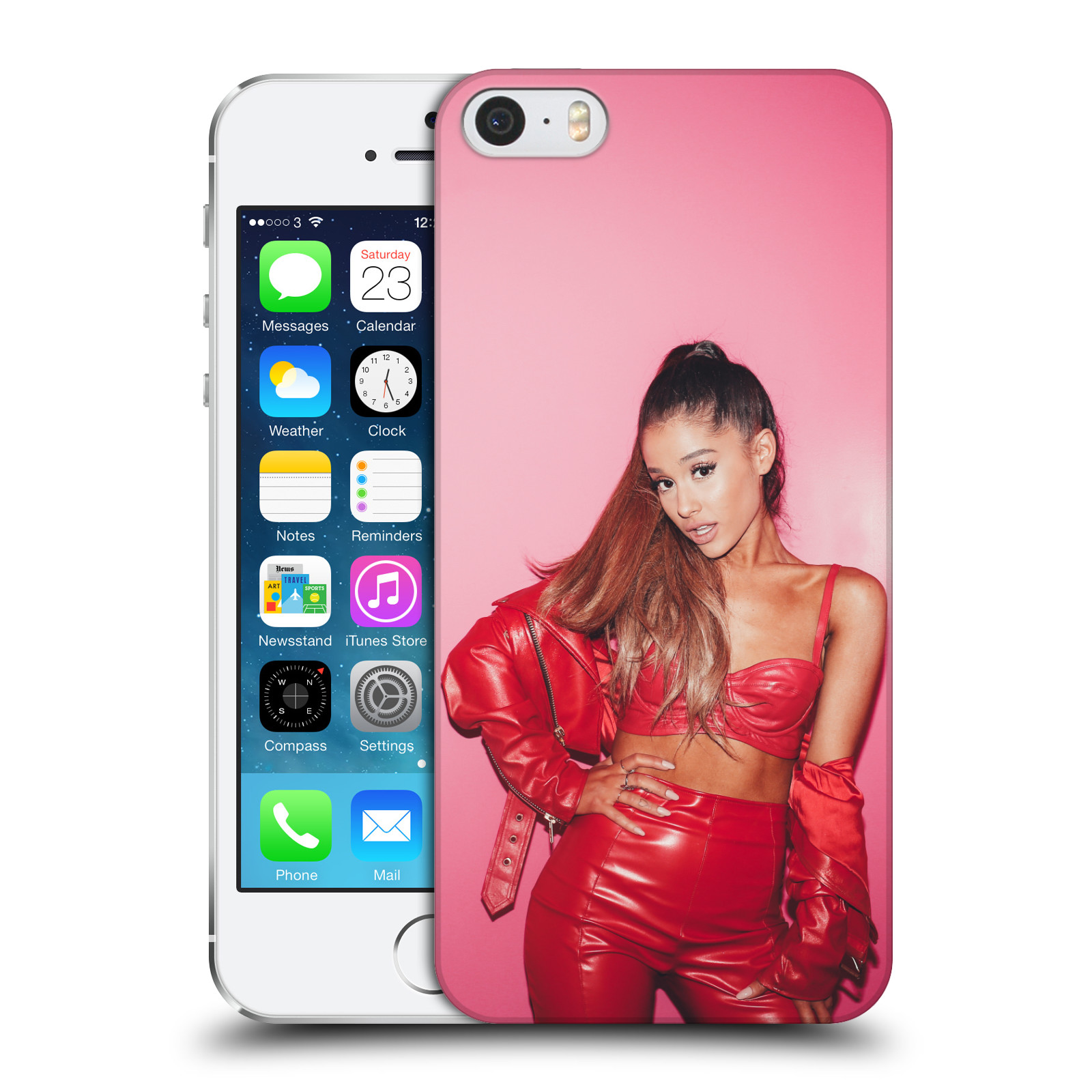 Plastové pouzdro pro mobil Apple Iphone 5 / 5S / SE zpěvačka Ariana Grande Dangerous Woman růžová