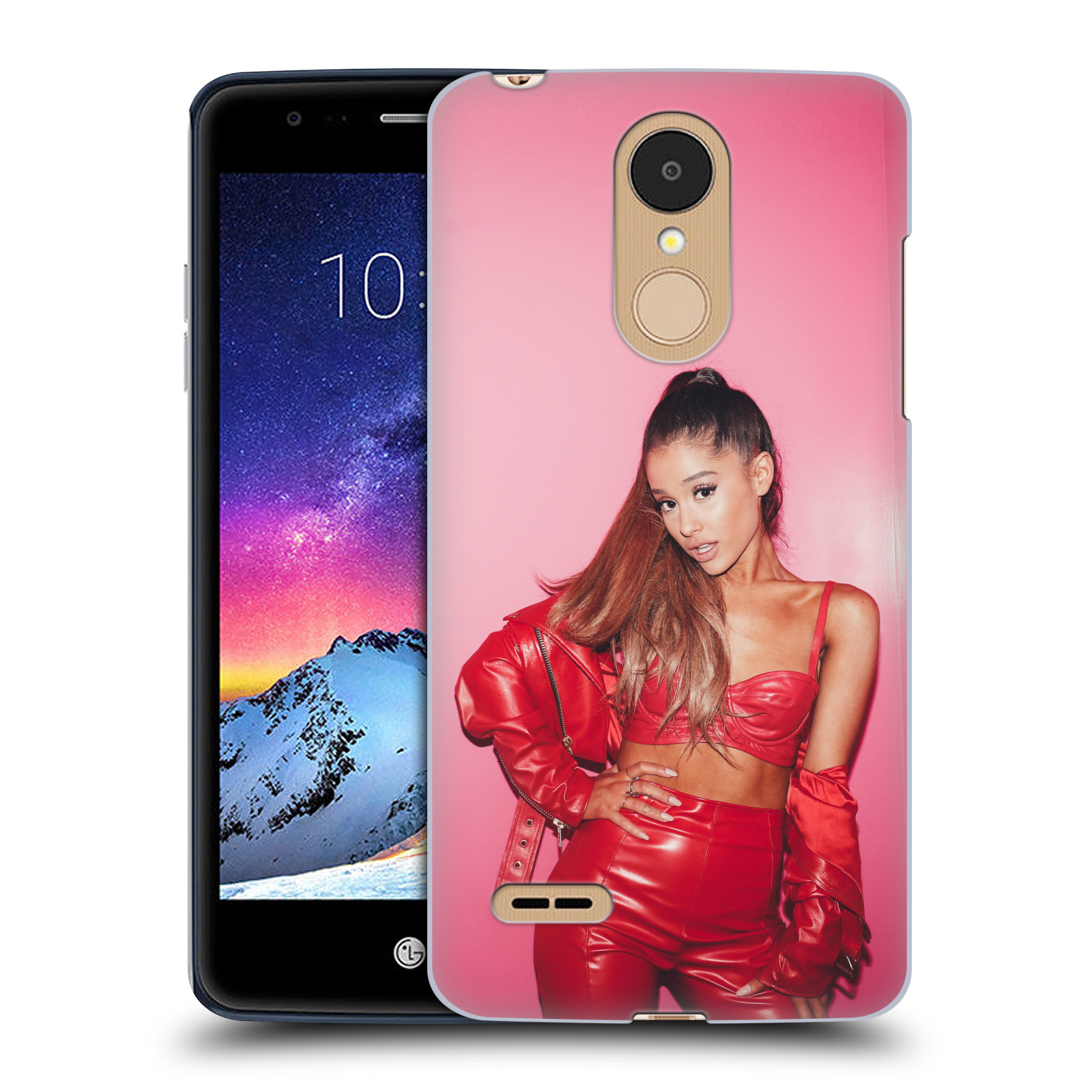 HEAD CASE plastový obal na mobil LG K9 / K8 2018 zpěvačka Ariana Grande Dangerous Woman růžová