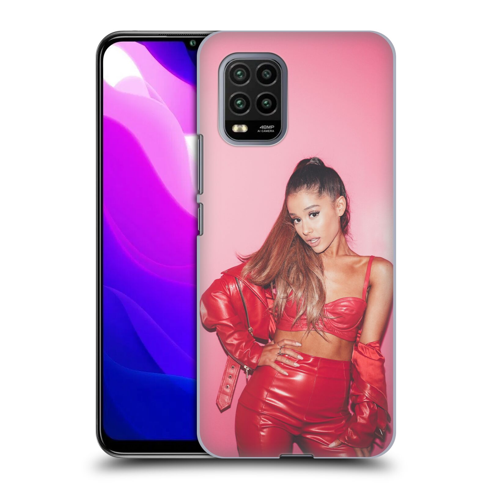 Zadní kryt, obal na mobil Xiaomi Mi 10 LITE zpěvačka Ariana Grande Dangerous Woman růžová